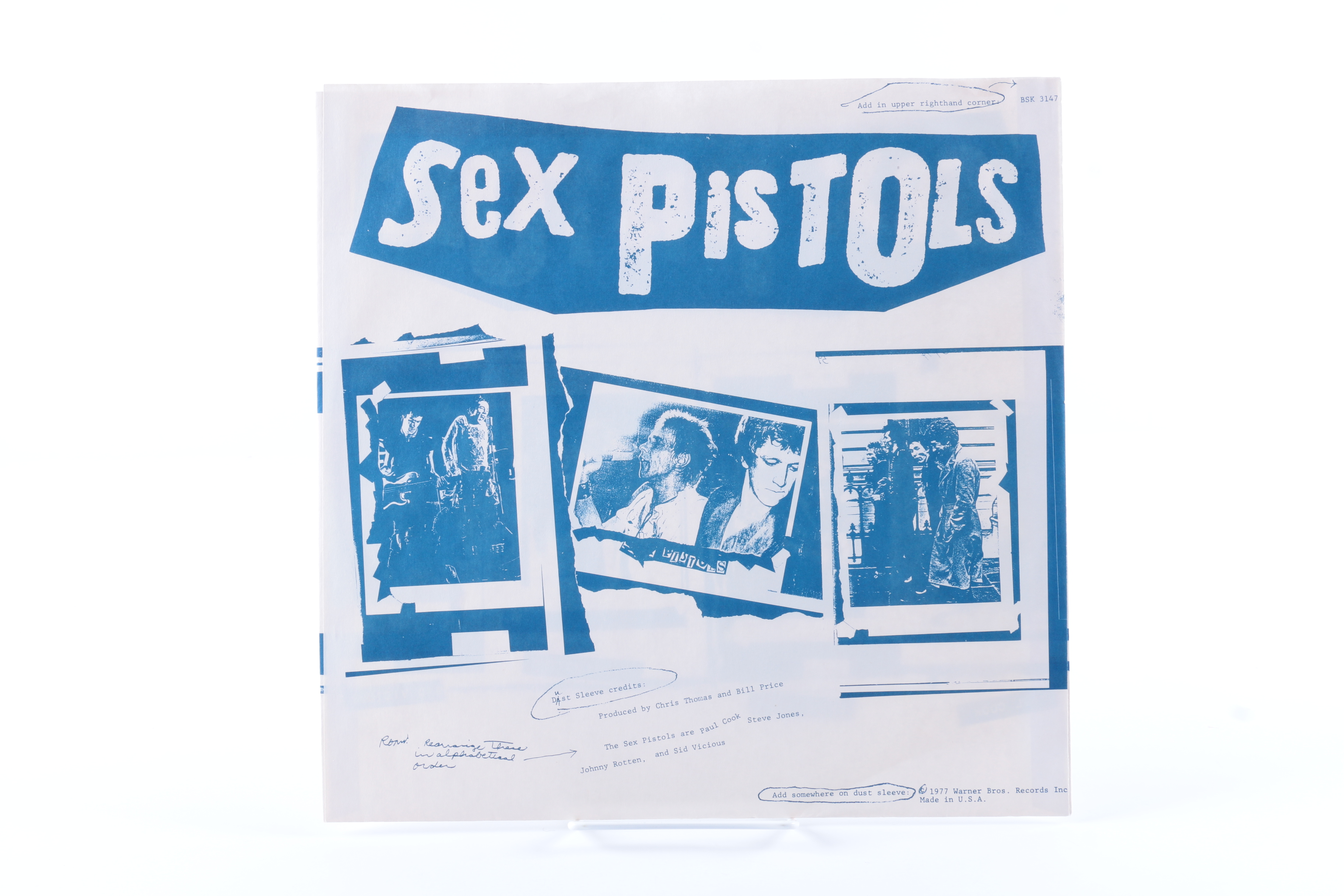 Sex Pistols and Public Image Limited LPs Including "Bollocks" Misprint