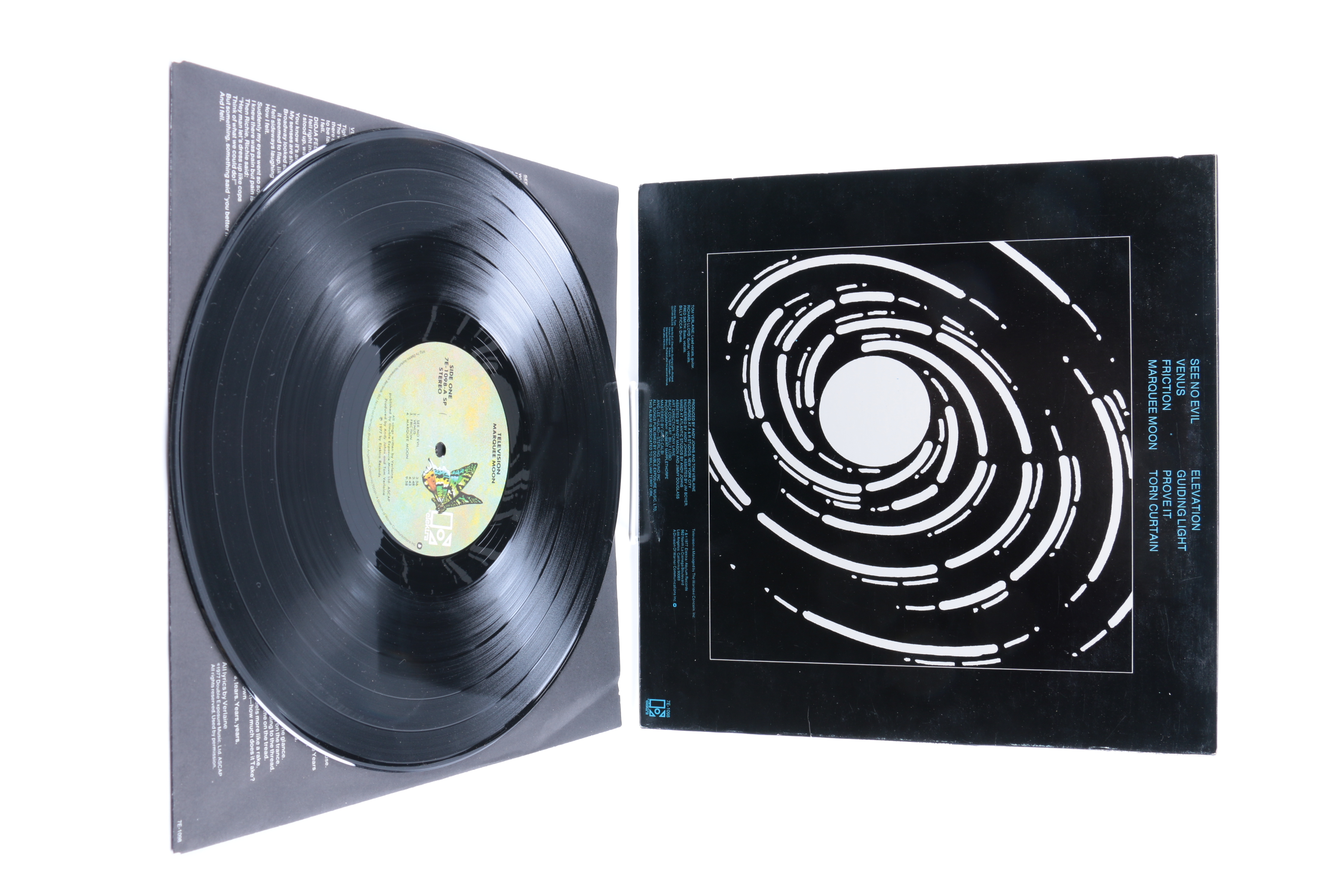 Television and Tom Verlaine LPs Including "Marquee Moon" Original Pressing