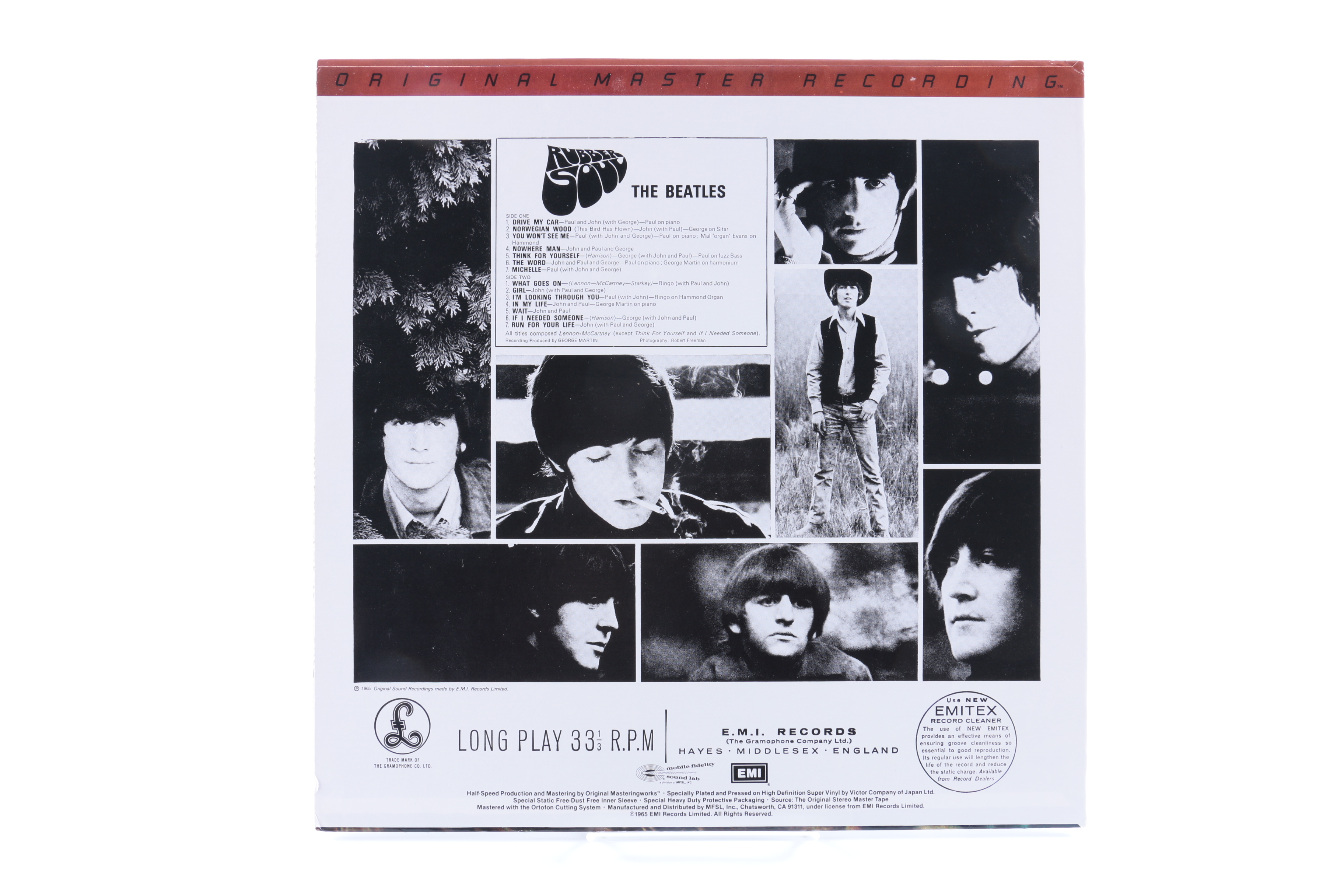 The Beatles "Rubber Soul" Original Master Recording LP