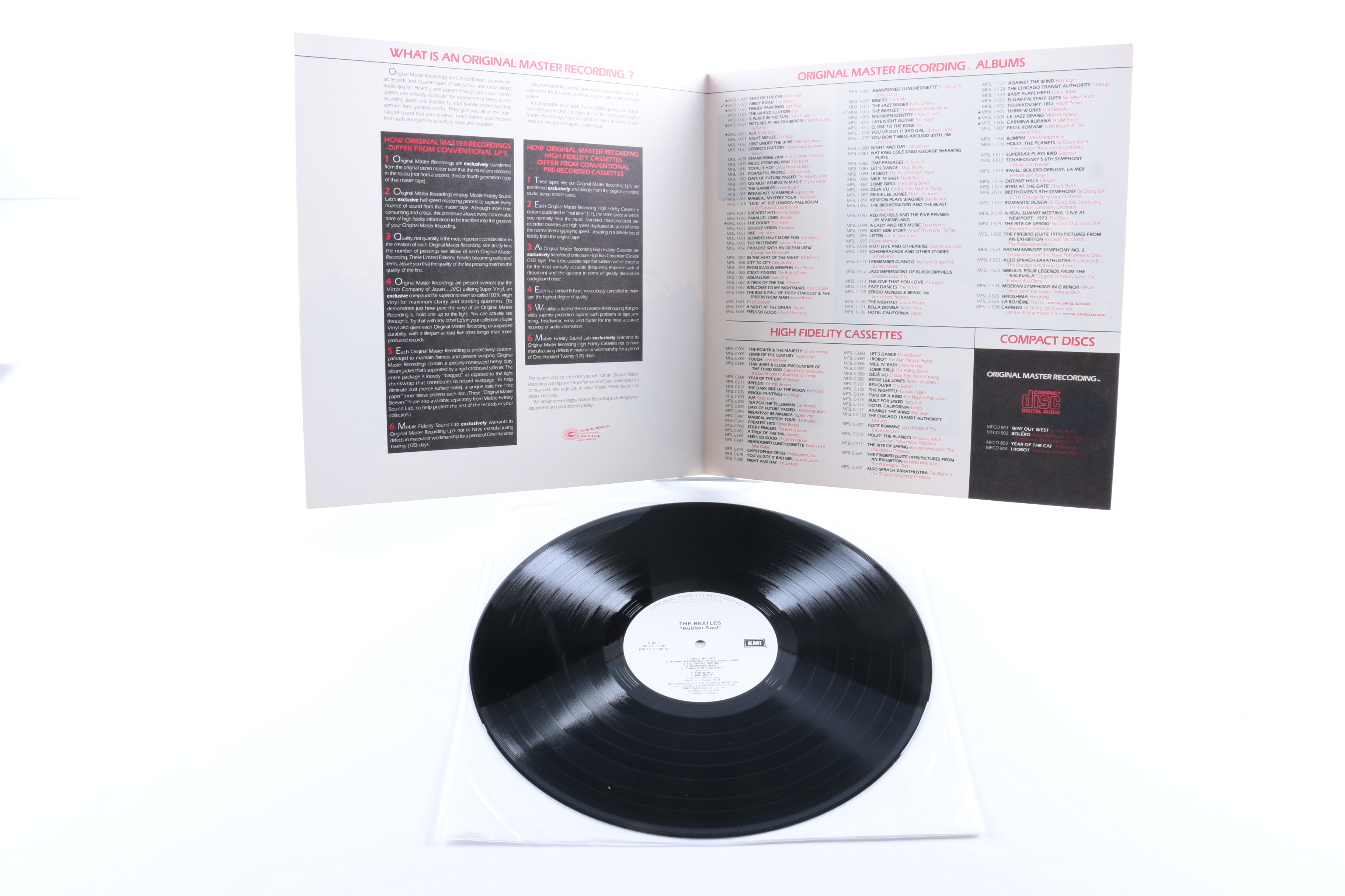 The Beatles "Rubber Soul" Original Master Recording LP