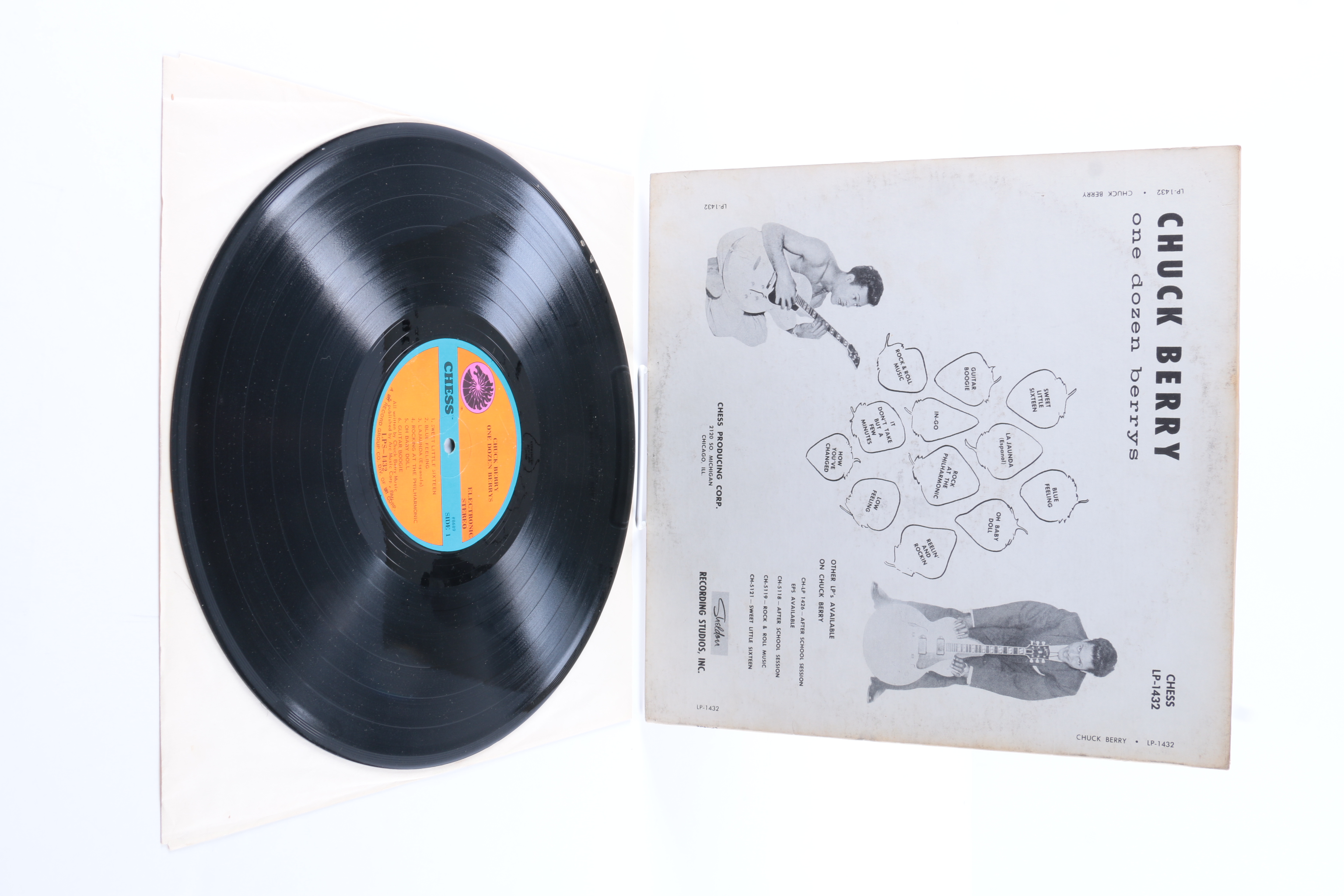 Chuck Berry LPs Including "One Dozen Berrys" Original Mono Pressing