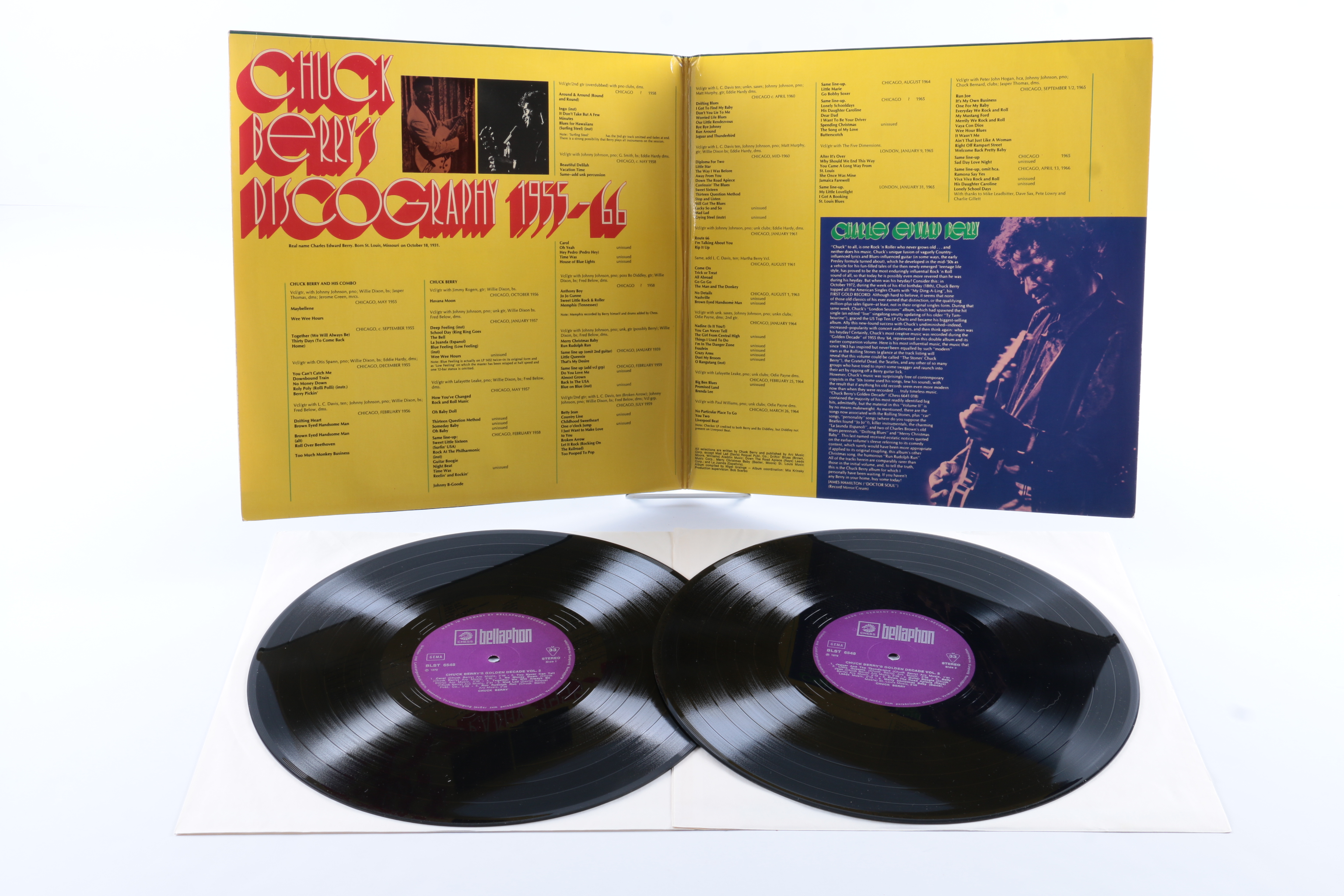 Chuck Berry LPs Including "One Dozen Berrys" Original Mono Pressing