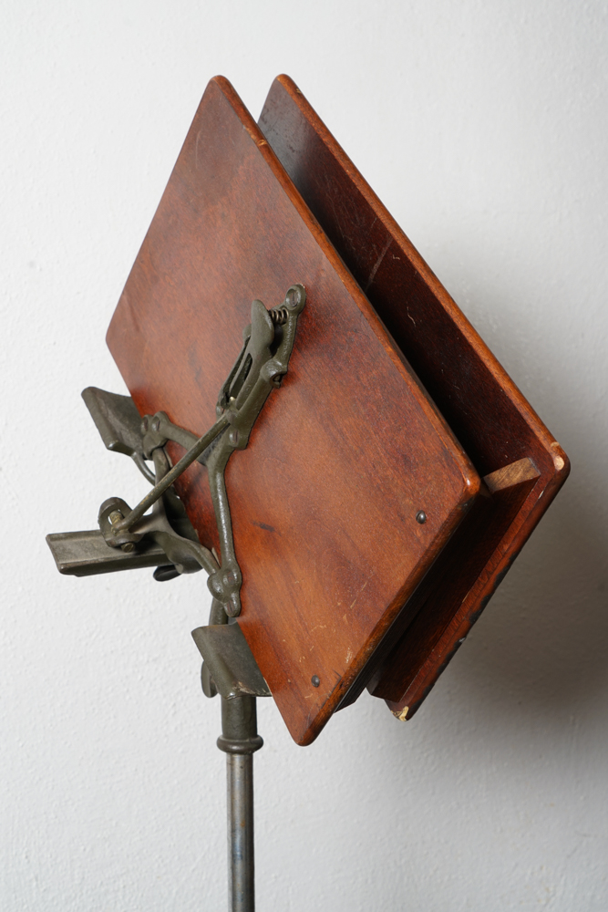Vintage Book Stand with Webster's Dictionary