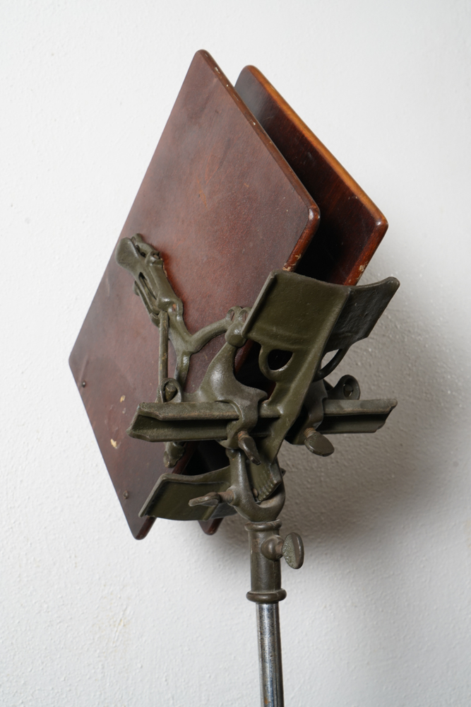 Vintage Book Stand with Webster's Dictionary