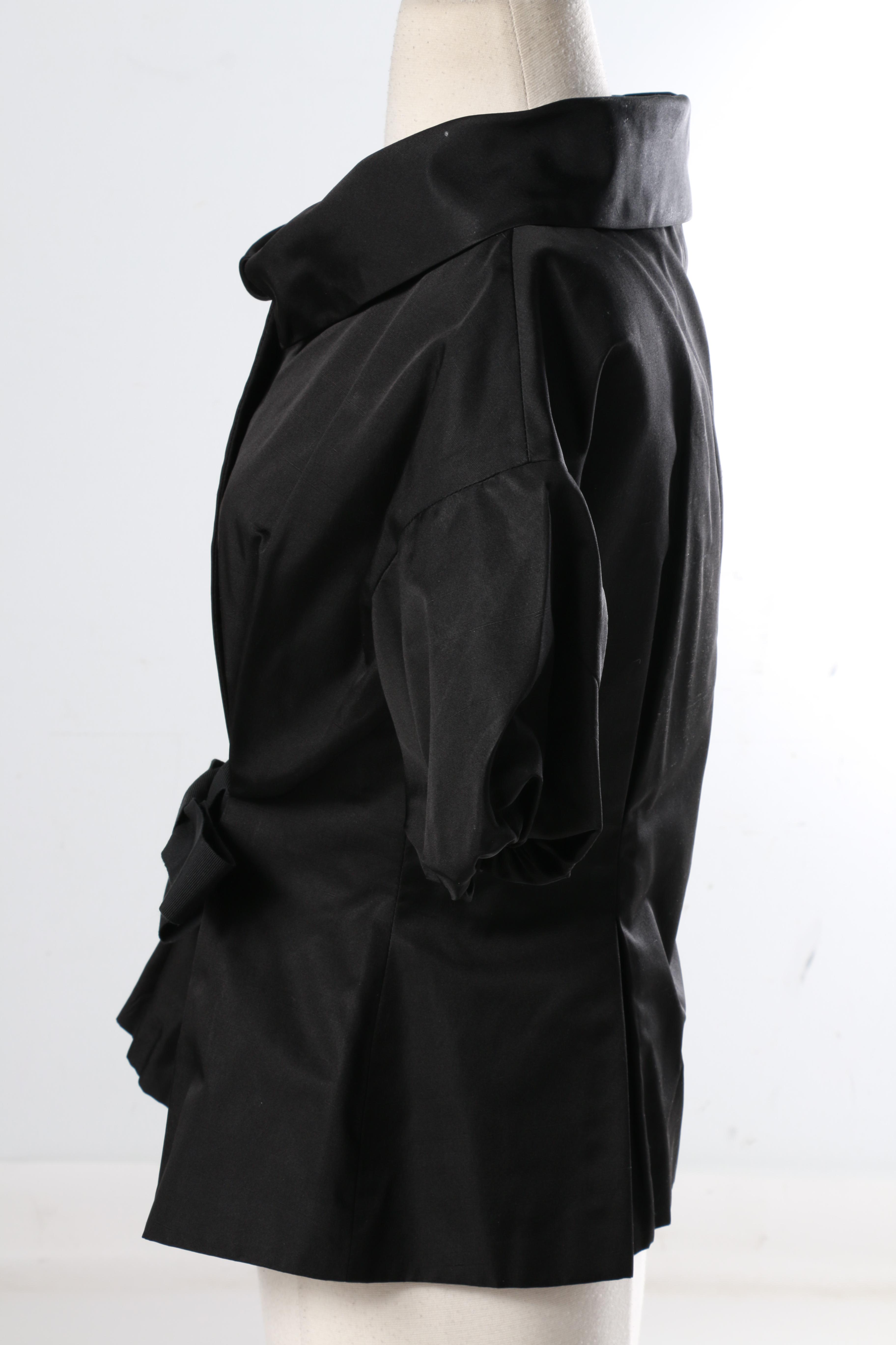 Giambattista Valli Black Silk Jacket