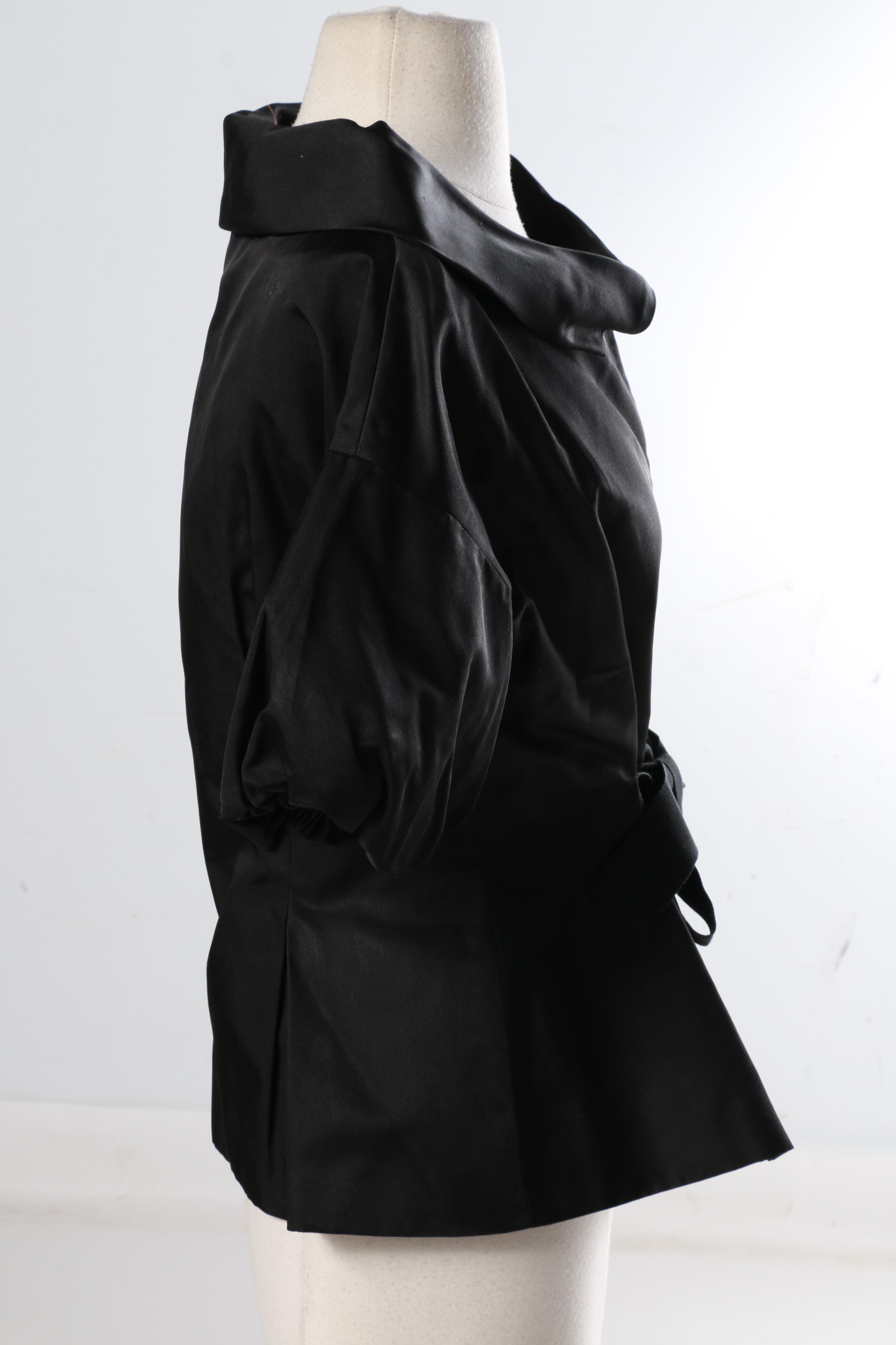 Giambattista Valli Black Silk Jacket