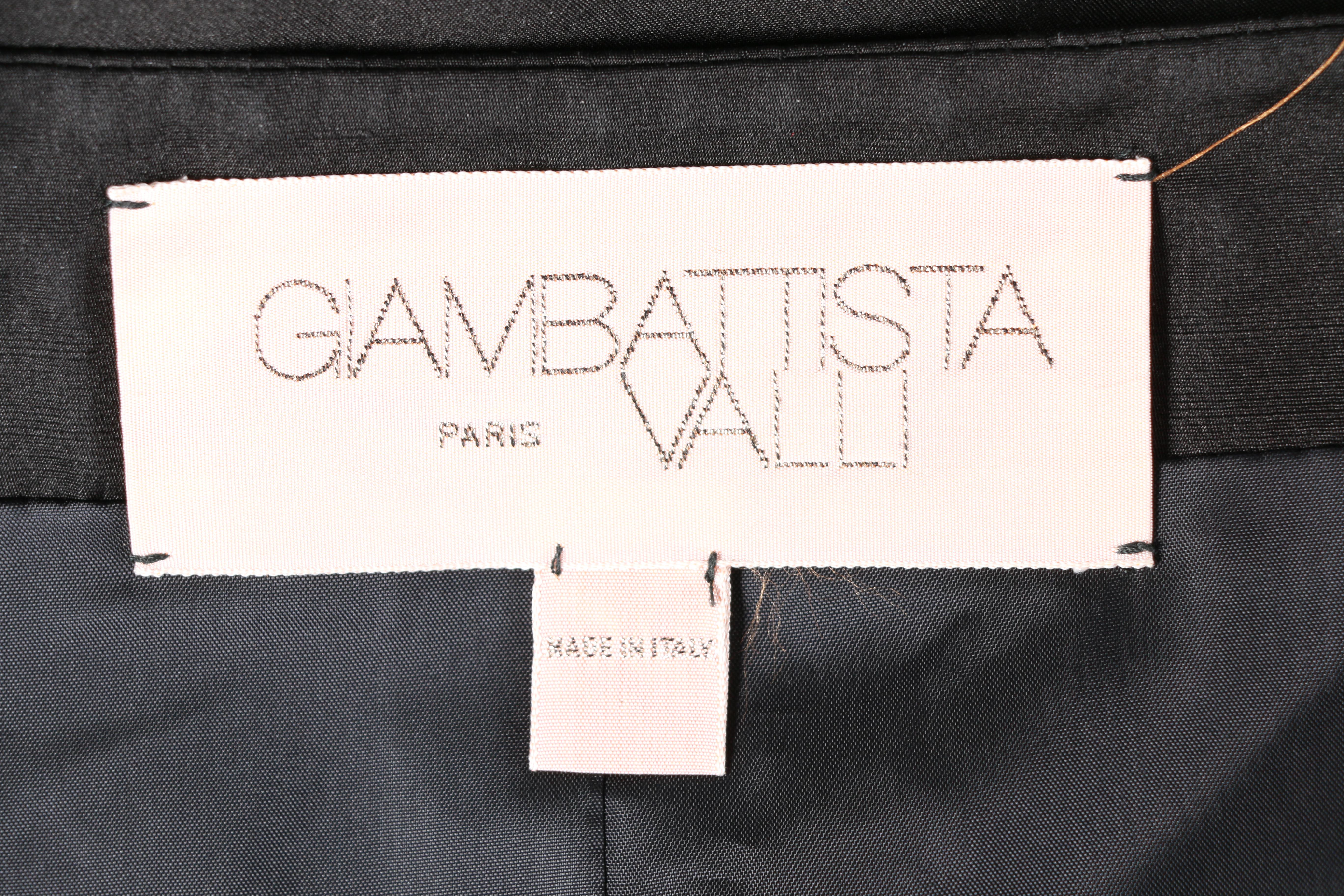 Giambattista Valli Black Silk Jacket
