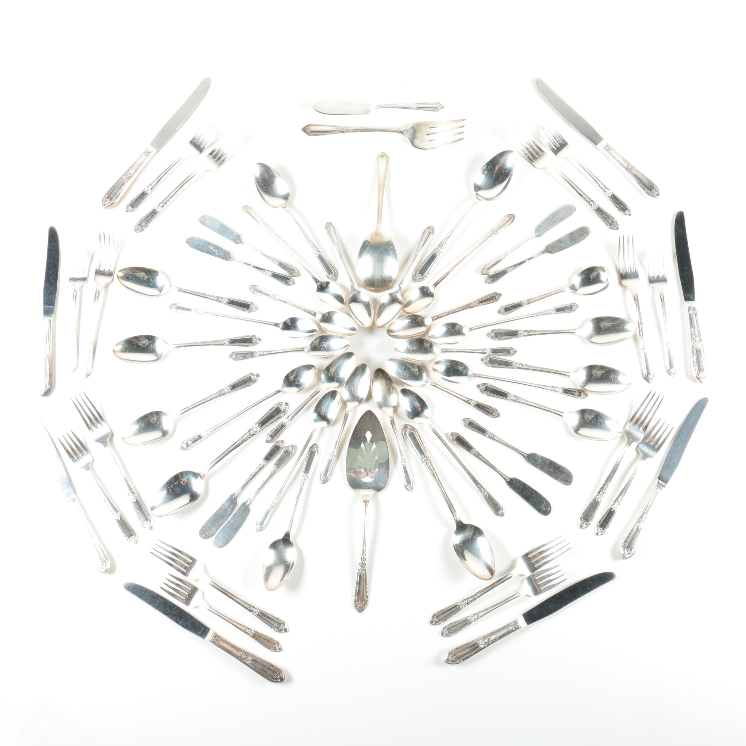 Assortment of WM Rogers "Cotillion" Silver Plated Flatware