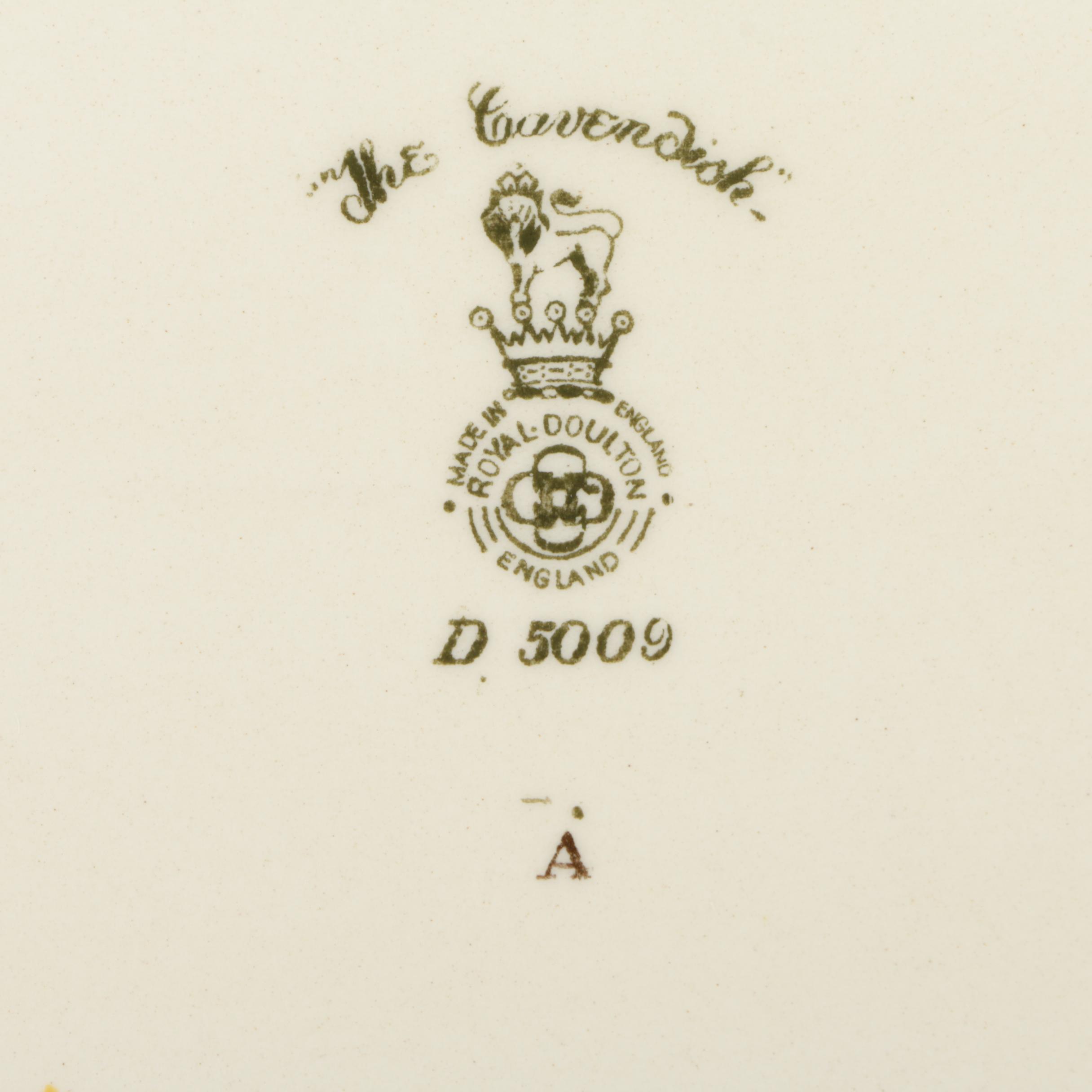 Vintage Royal Doulton "The Cavendish" Ceramic Serveware