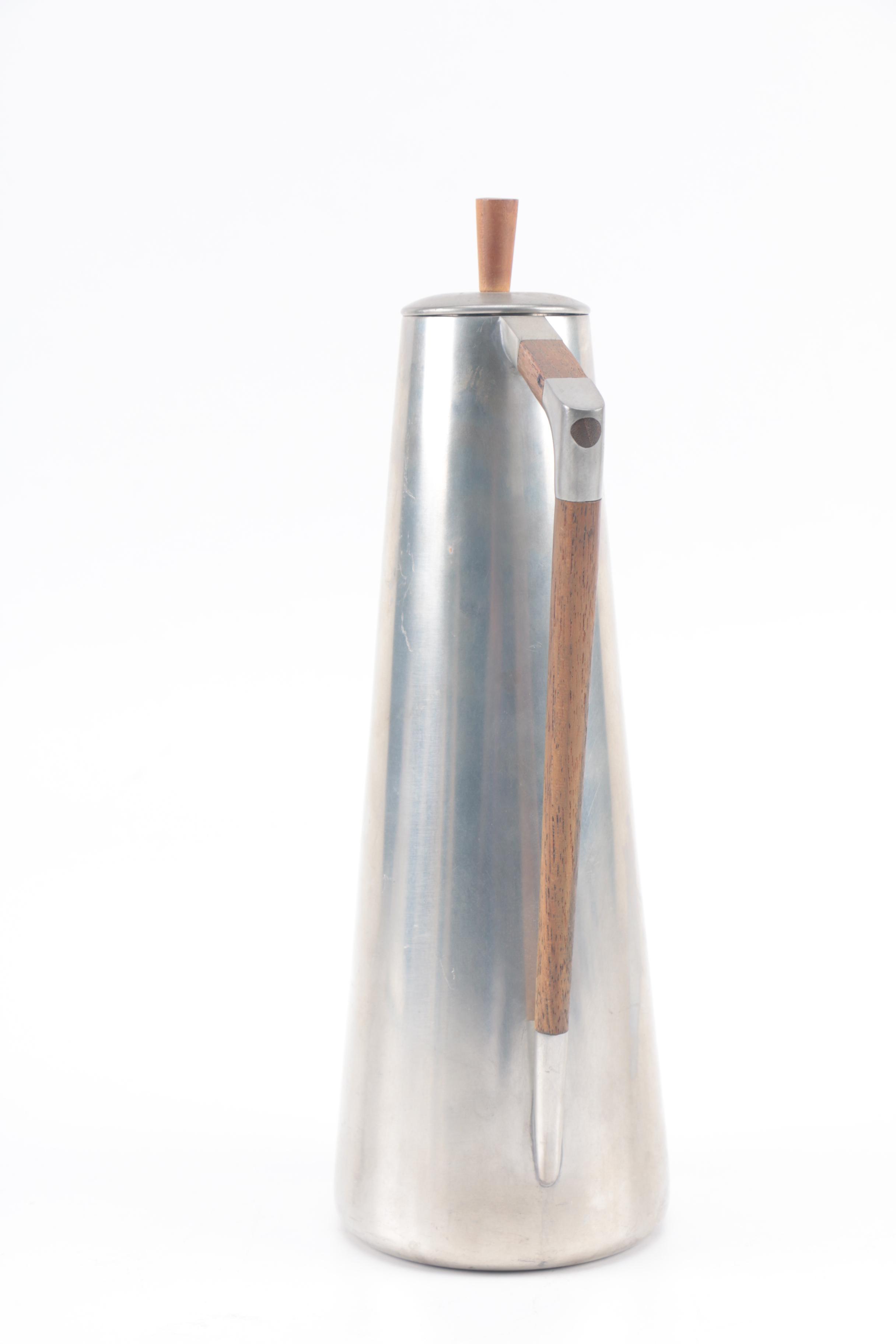 Royal Holland Mid Century Modern Teak and Pewter Serveware