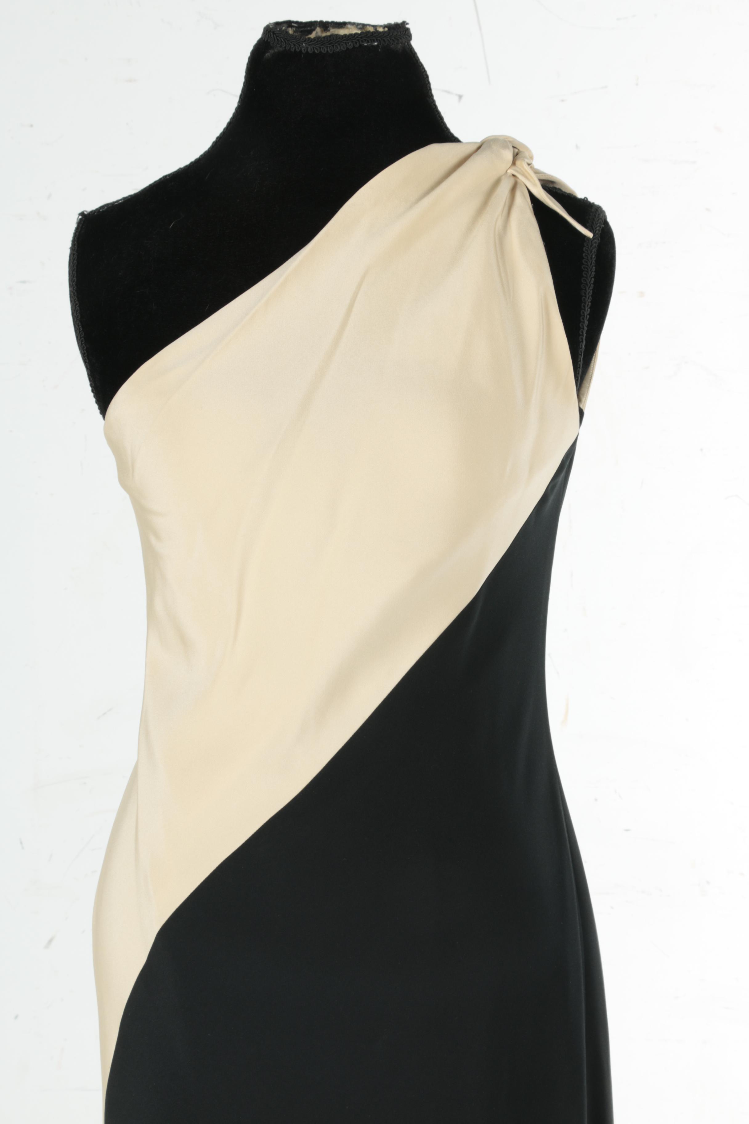 Melinda Eng One Shoulder Silk Dress