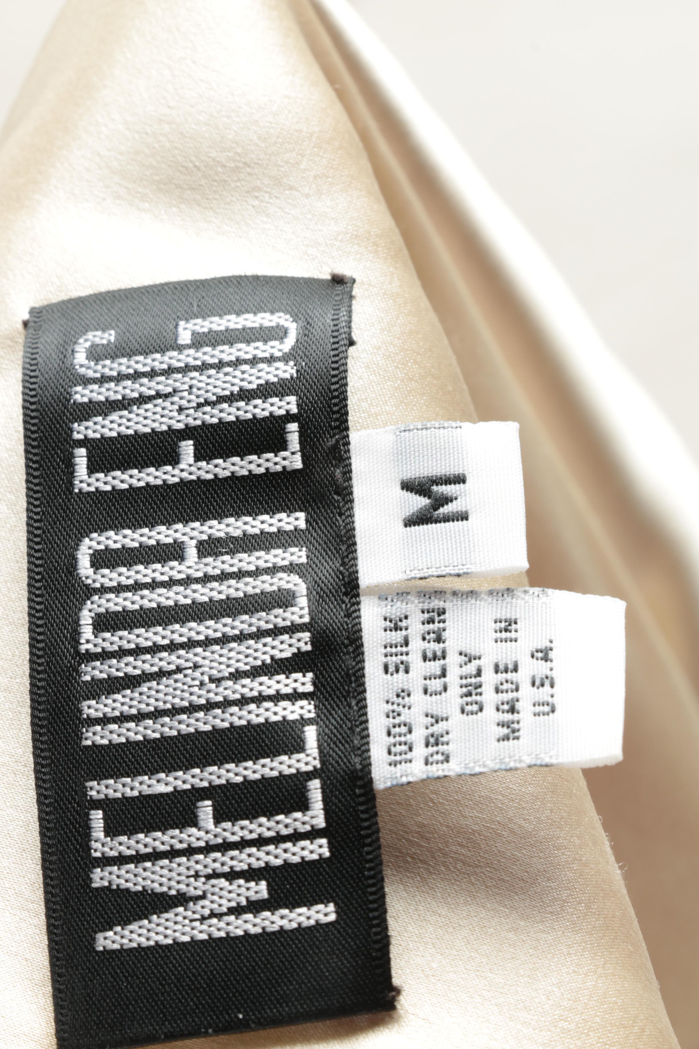 Melinda Eng One Shoulder Silk Dress