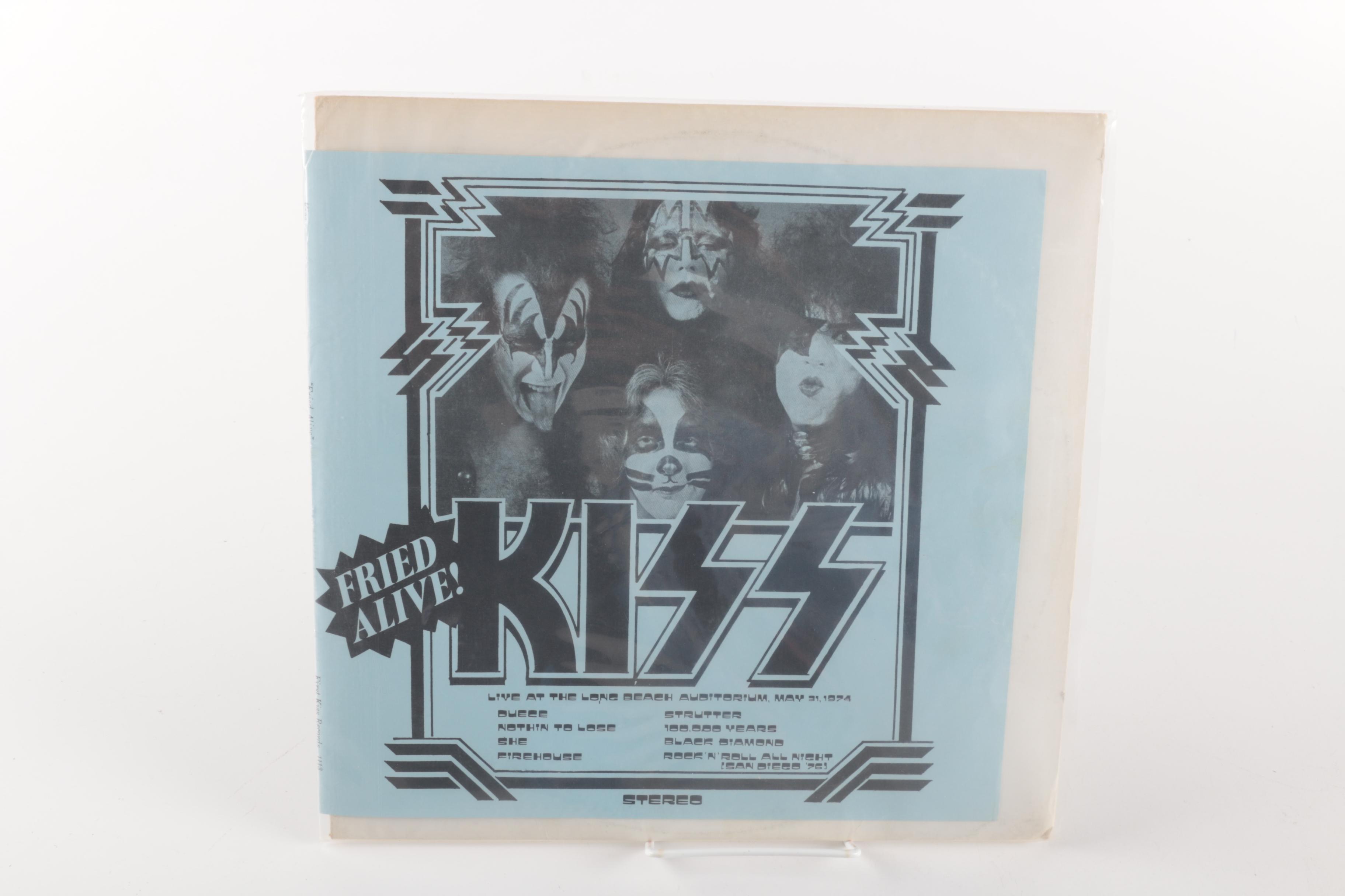 KISS "Fried Alive!" Fan Club LP On Red Splatter Vinyl