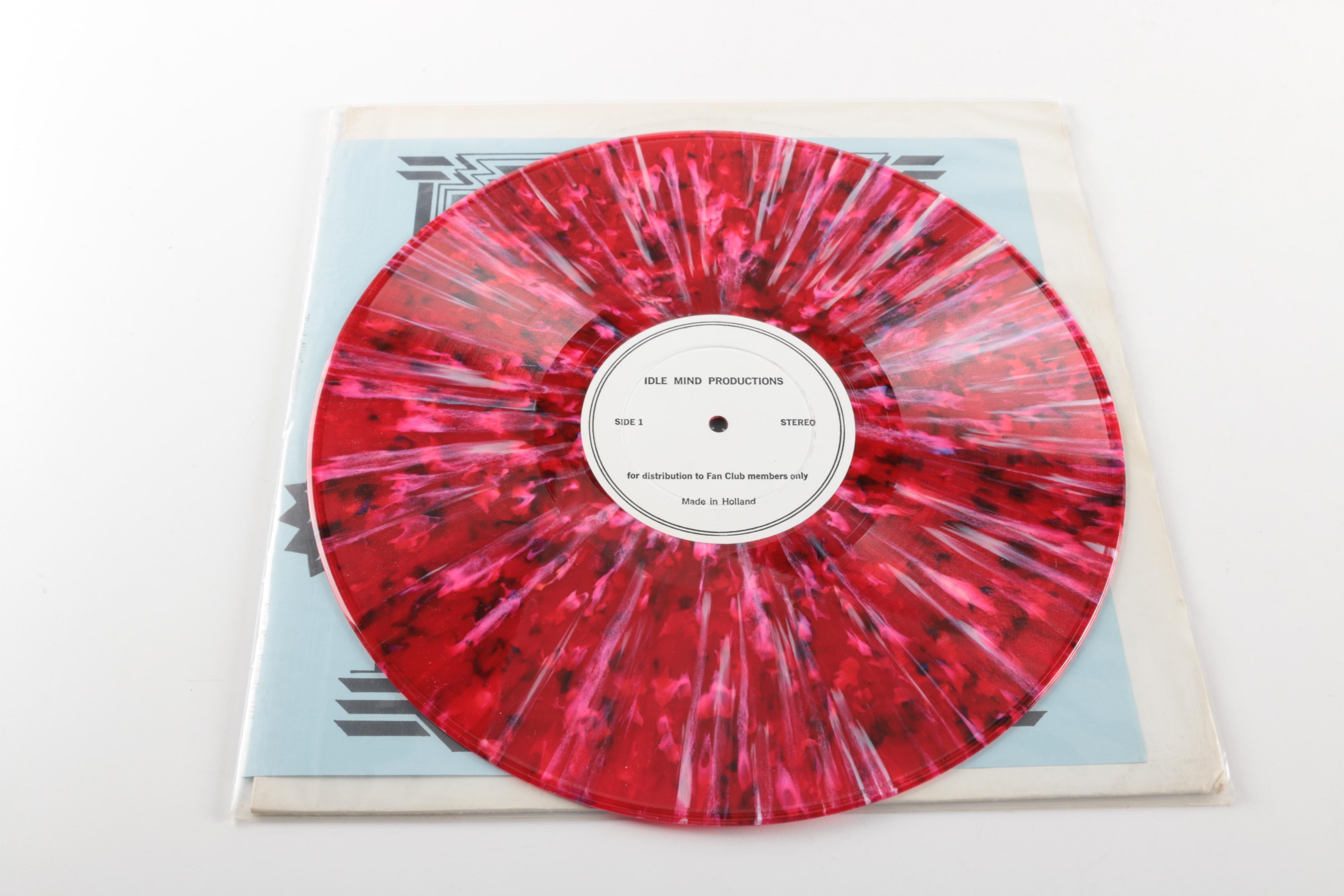 KISS "Fried Alive!" Fan Club LP On Red Splatter Vinyl