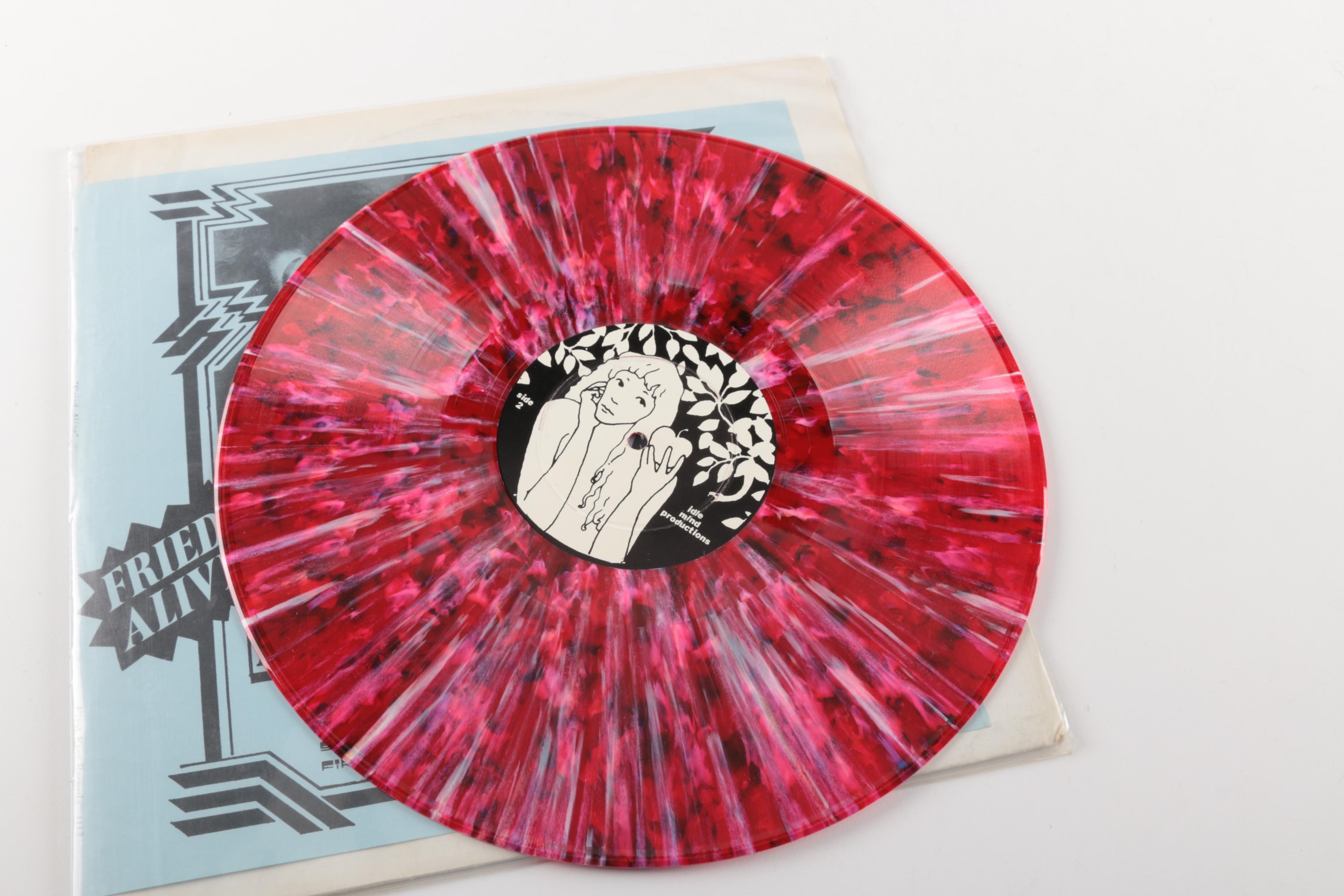 KISS "Fried Alive!" Fan Club LP On Red Splatter Vinyl