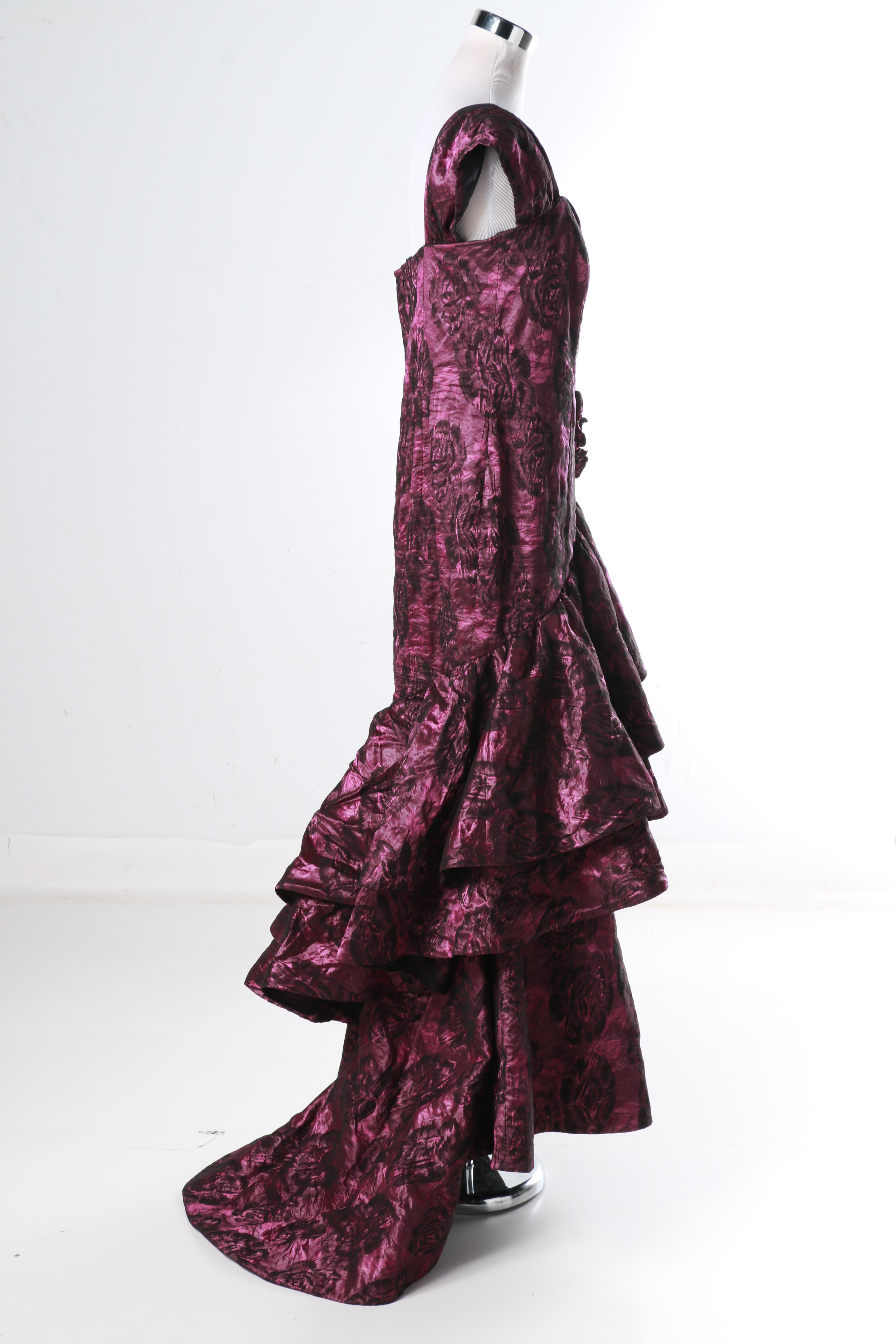 One Shoulder Formal Ruffle Gown