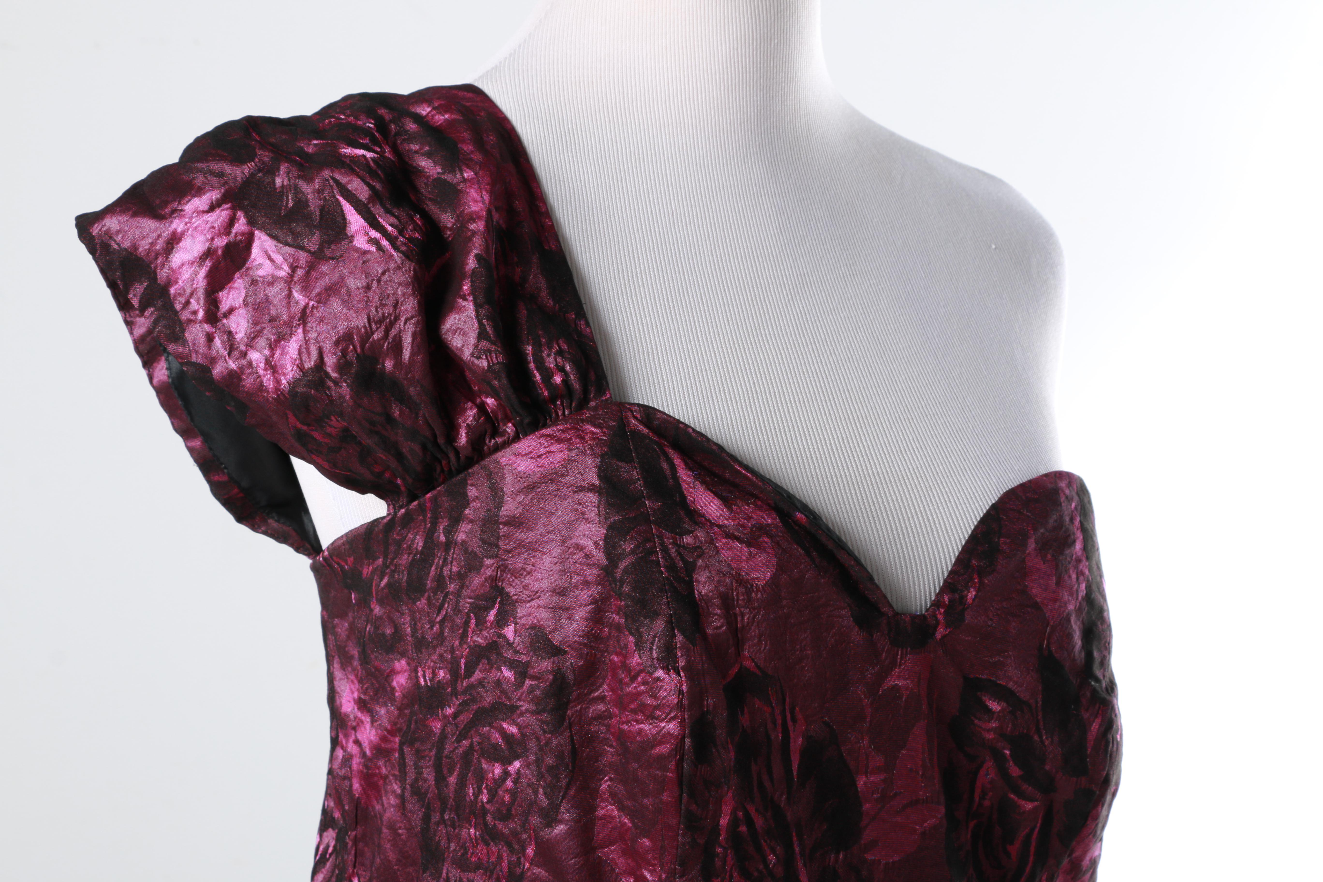 One Shoulder Formal Ruffle Gown