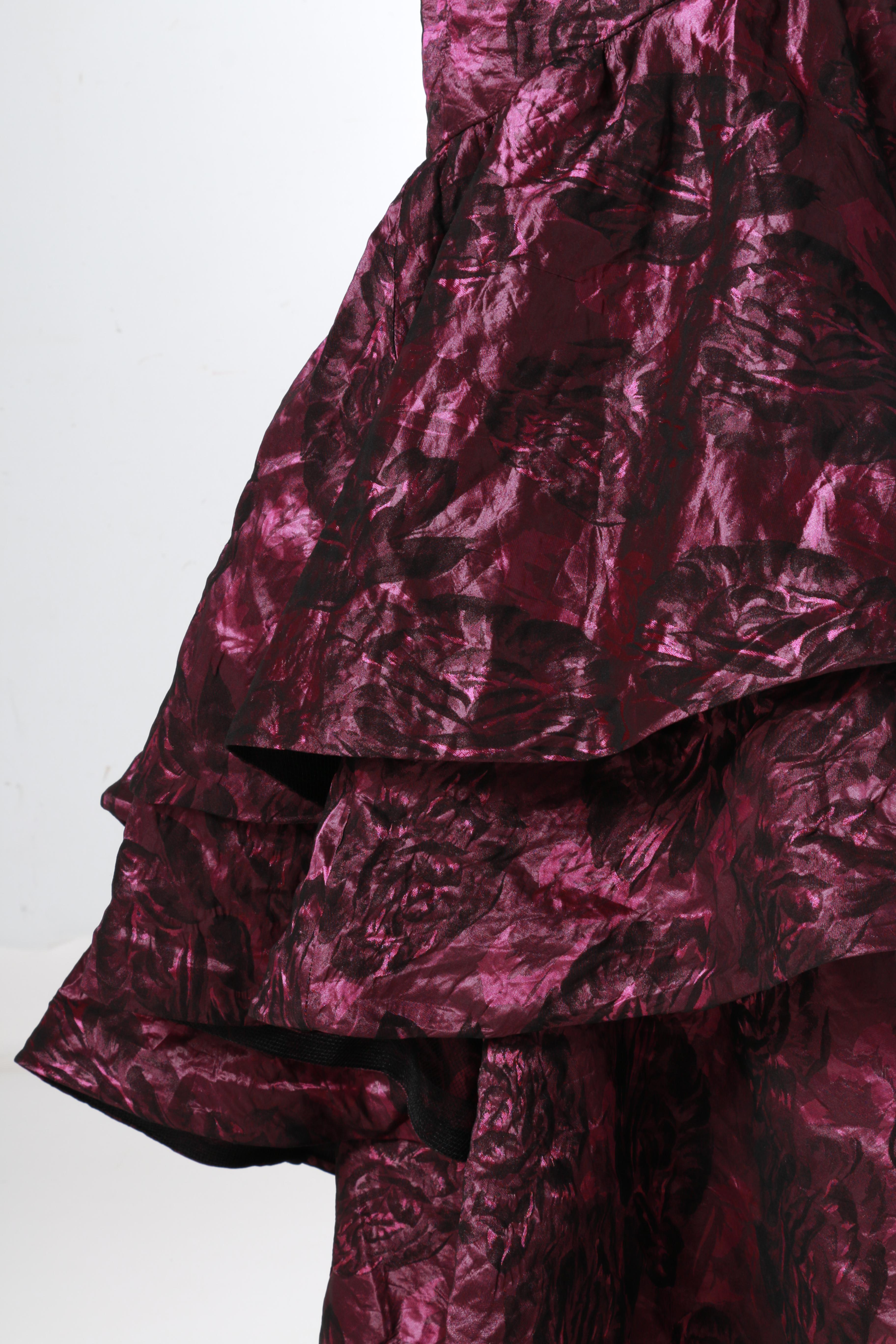 One Shoulder Formal Ruffle Gown