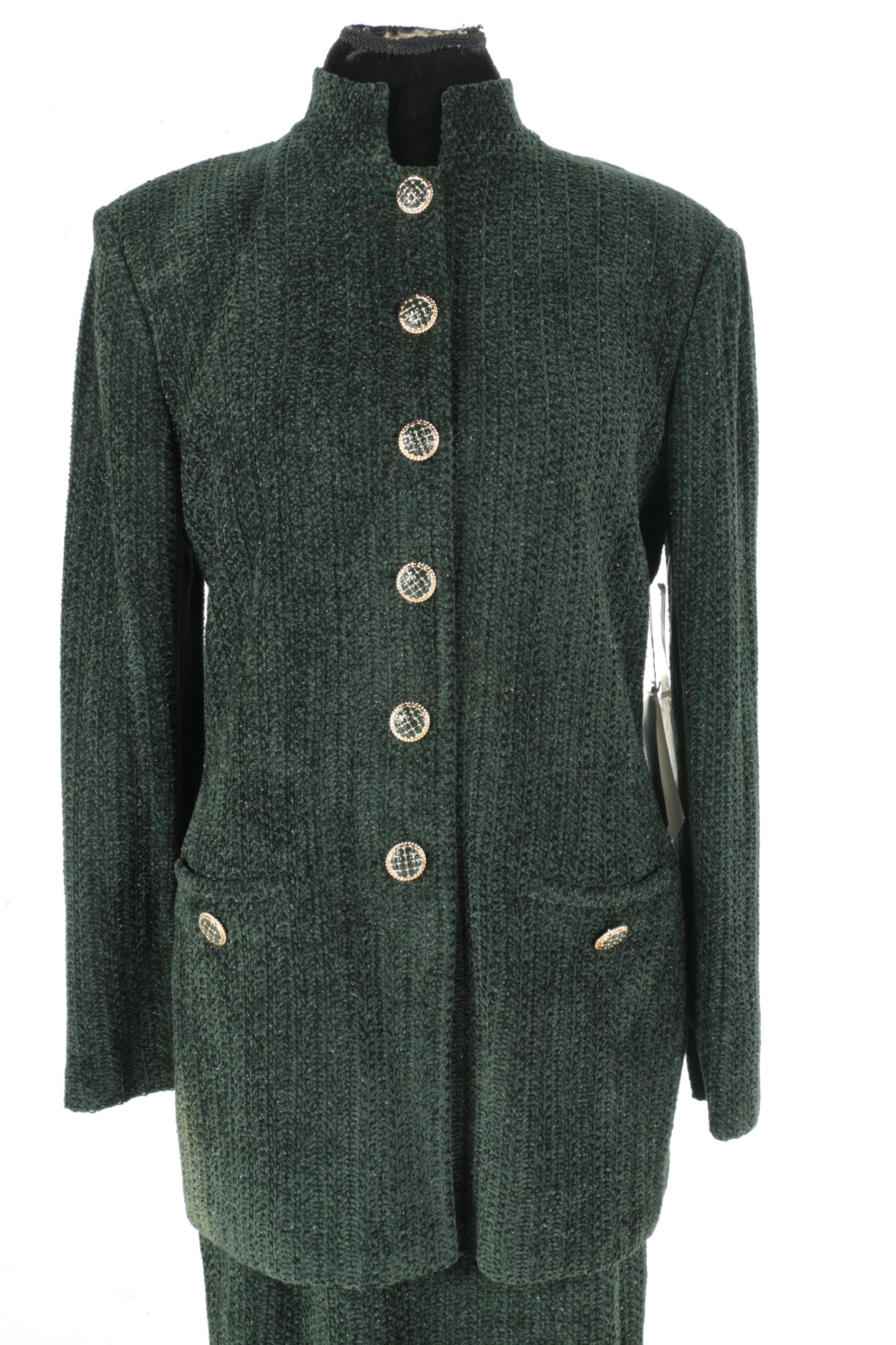 St. John Collection Knit Skirt Suit