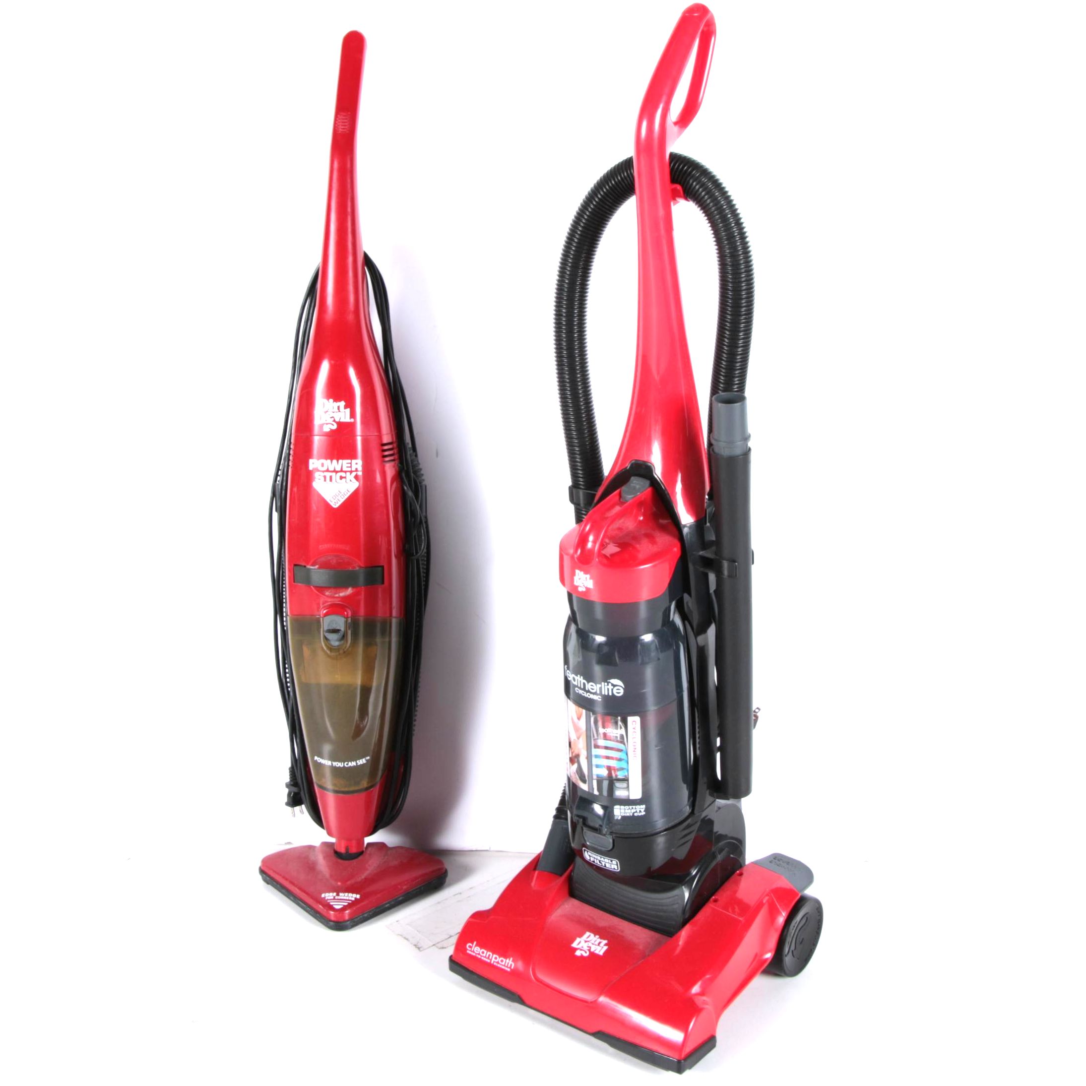 Pair of Dirt Devil  Upright Vacuum Cleaners