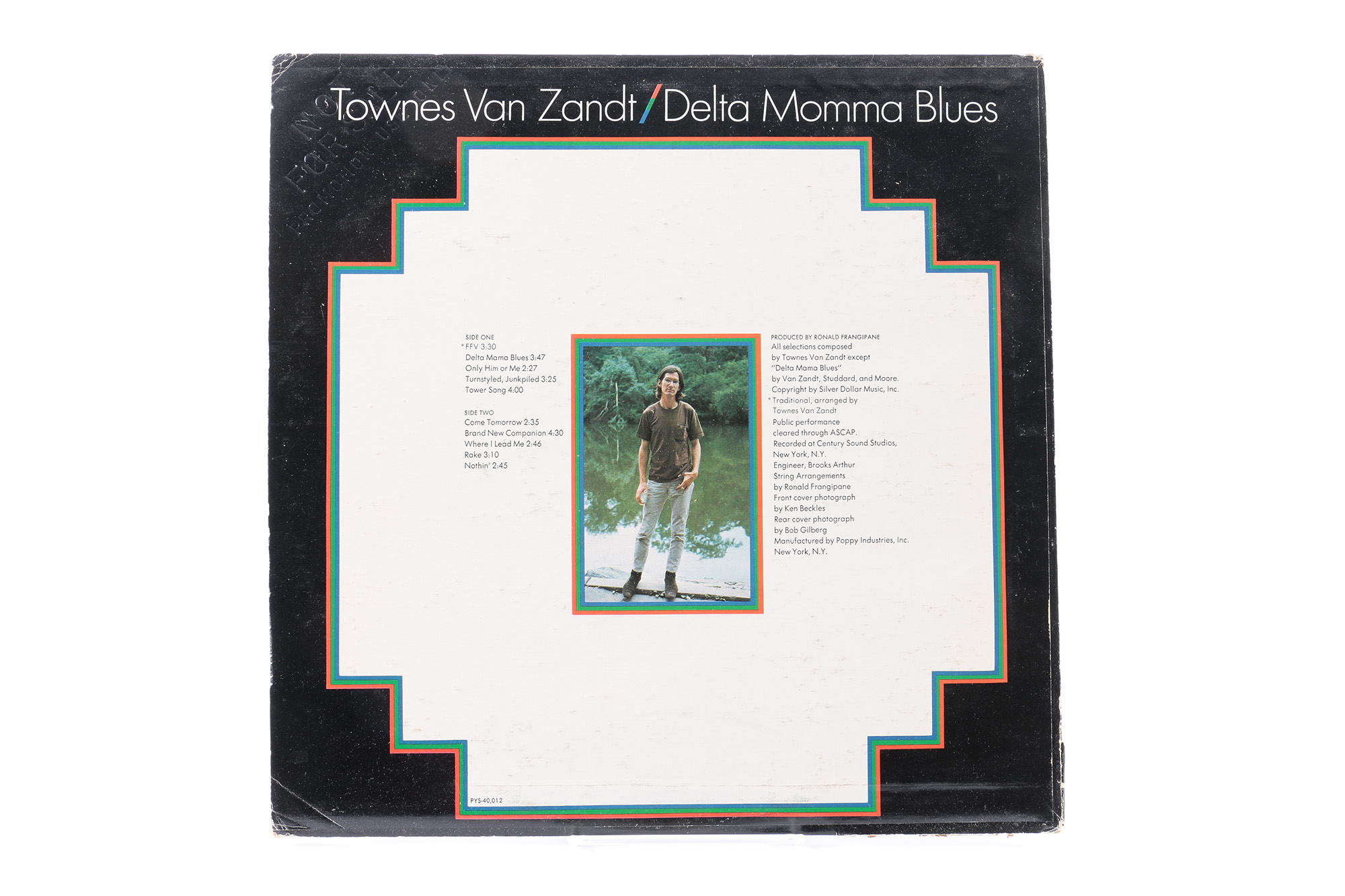 Townes Van Zandt "Delta Momma Blues" Promotional Poppy Records LP