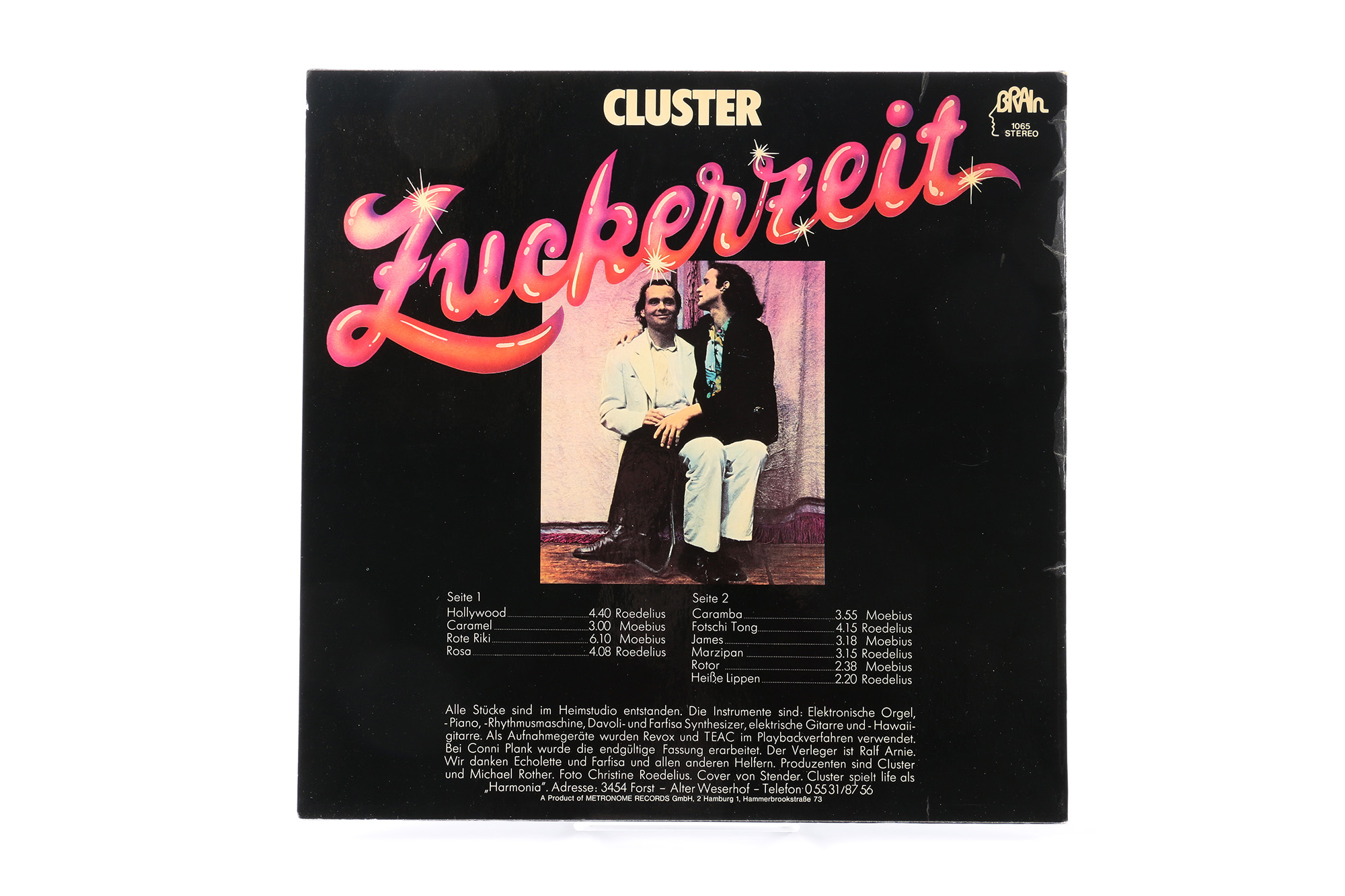 Cluster "Zuckerzeit" Original German Pressing LP