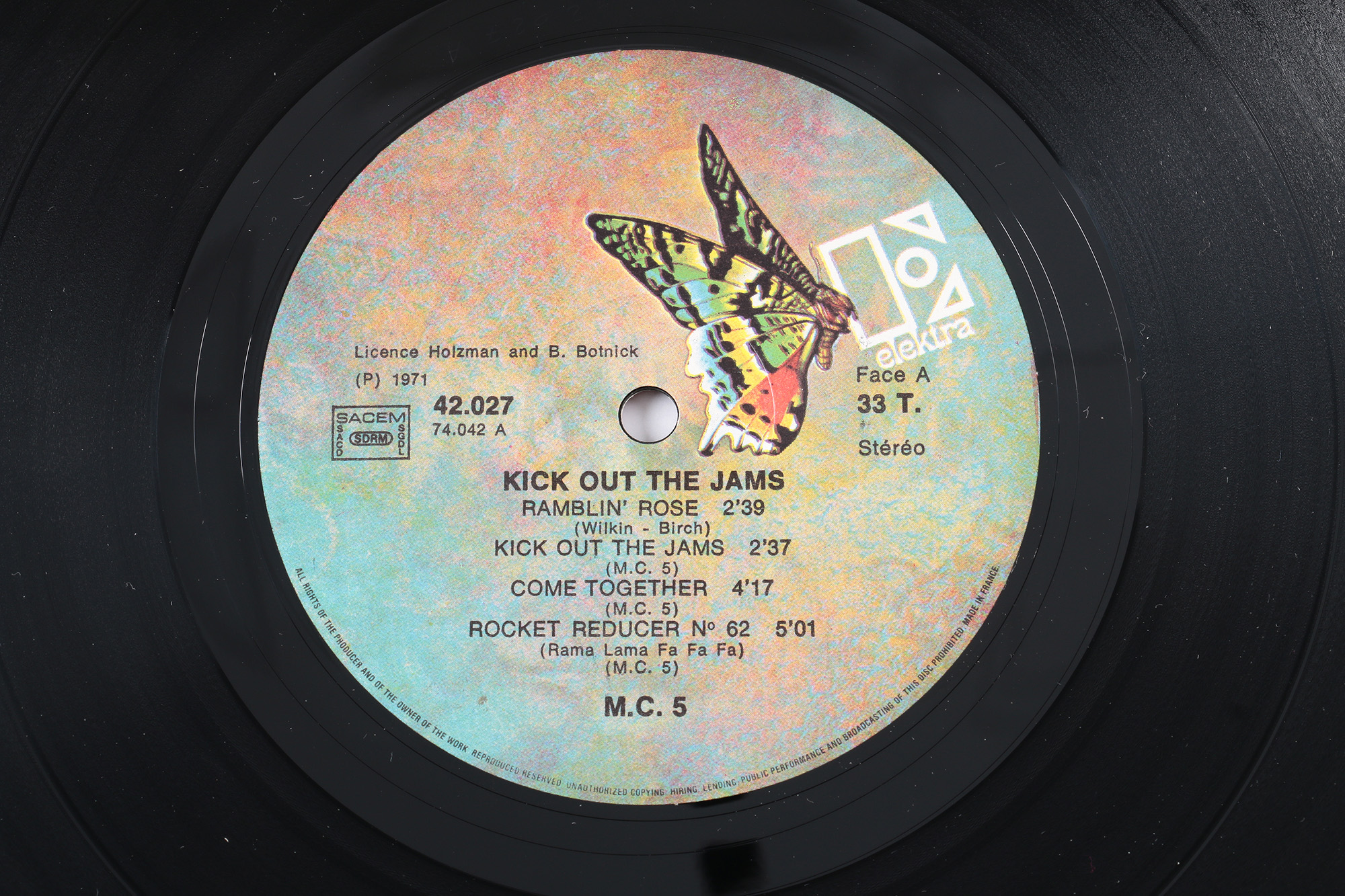 MC5 "Kick Out The Jams" Original French Pressing LP
