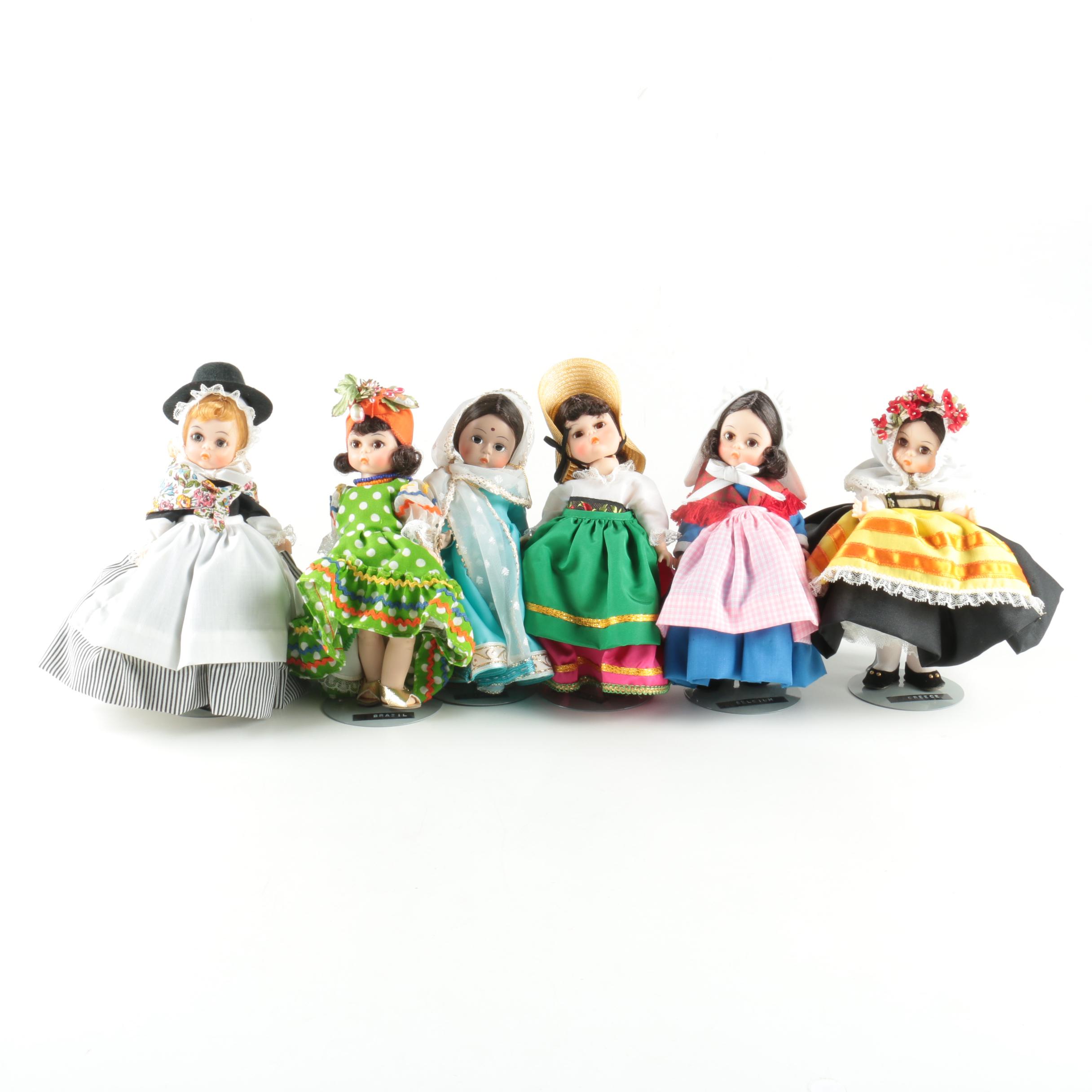 Collection of Vintage Madame Alexander "International Series" Dolls