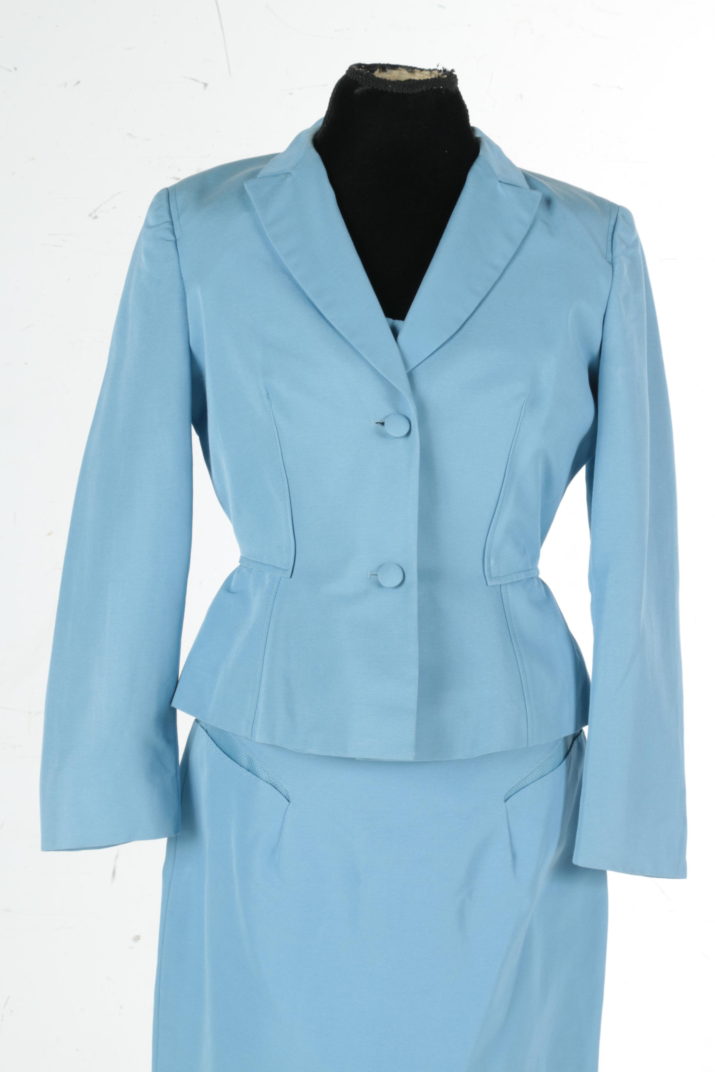 Luca Luca Blue Skirt Suit