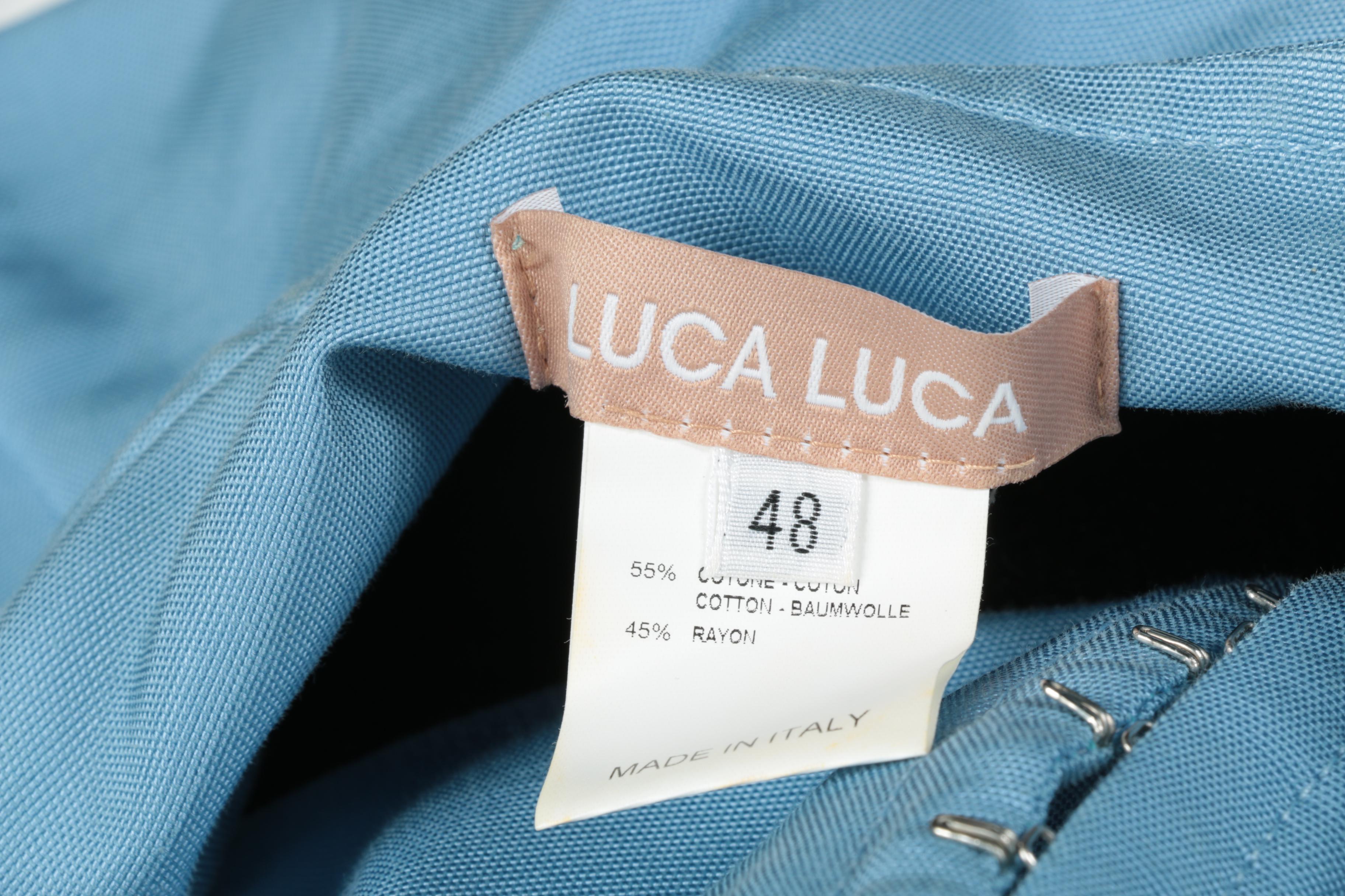 Luca Luca Blue Skirt Suit
