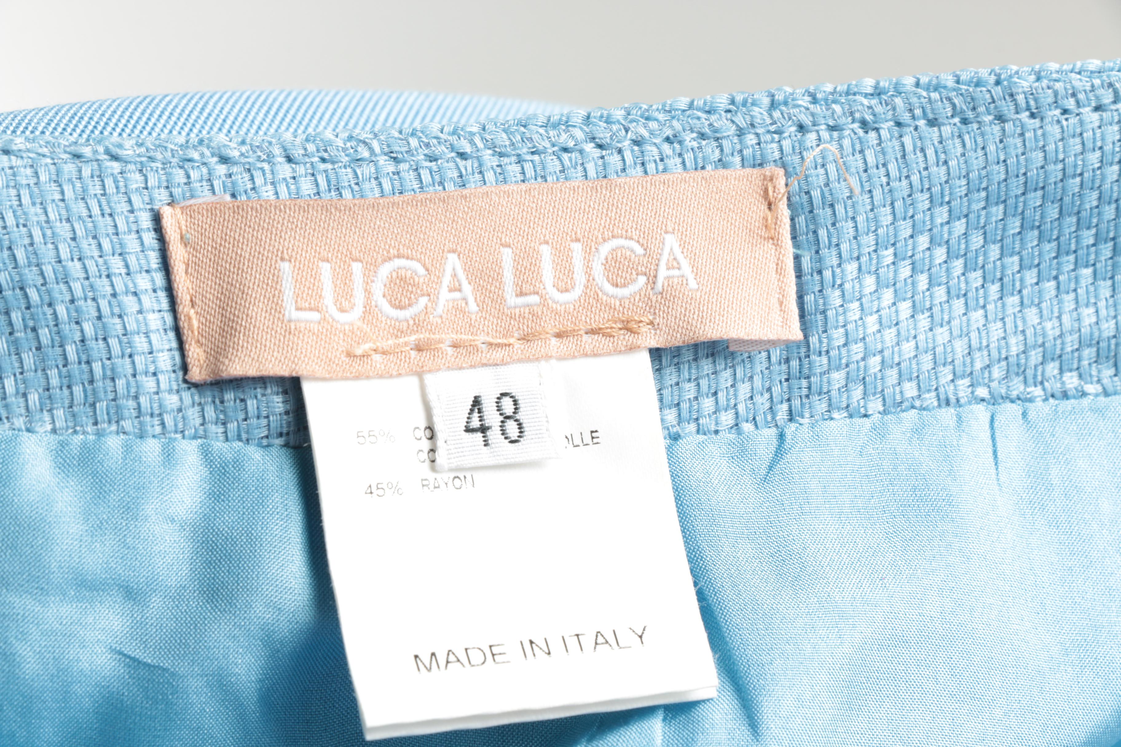 Luca Luca Blue Skirt Suit