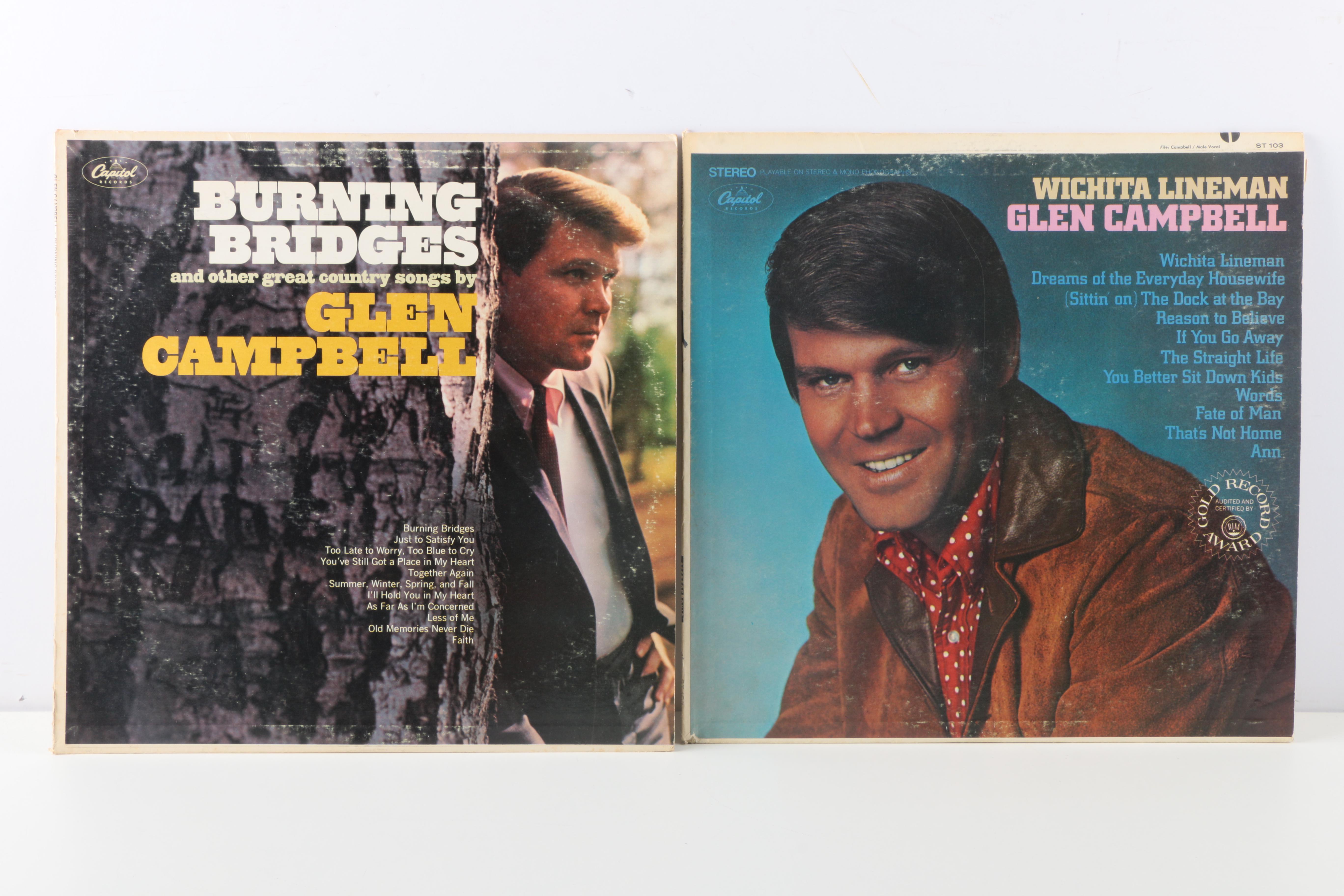 Glen Campbell and Bobbie Gentry LPs Including "Wichita Lineman"