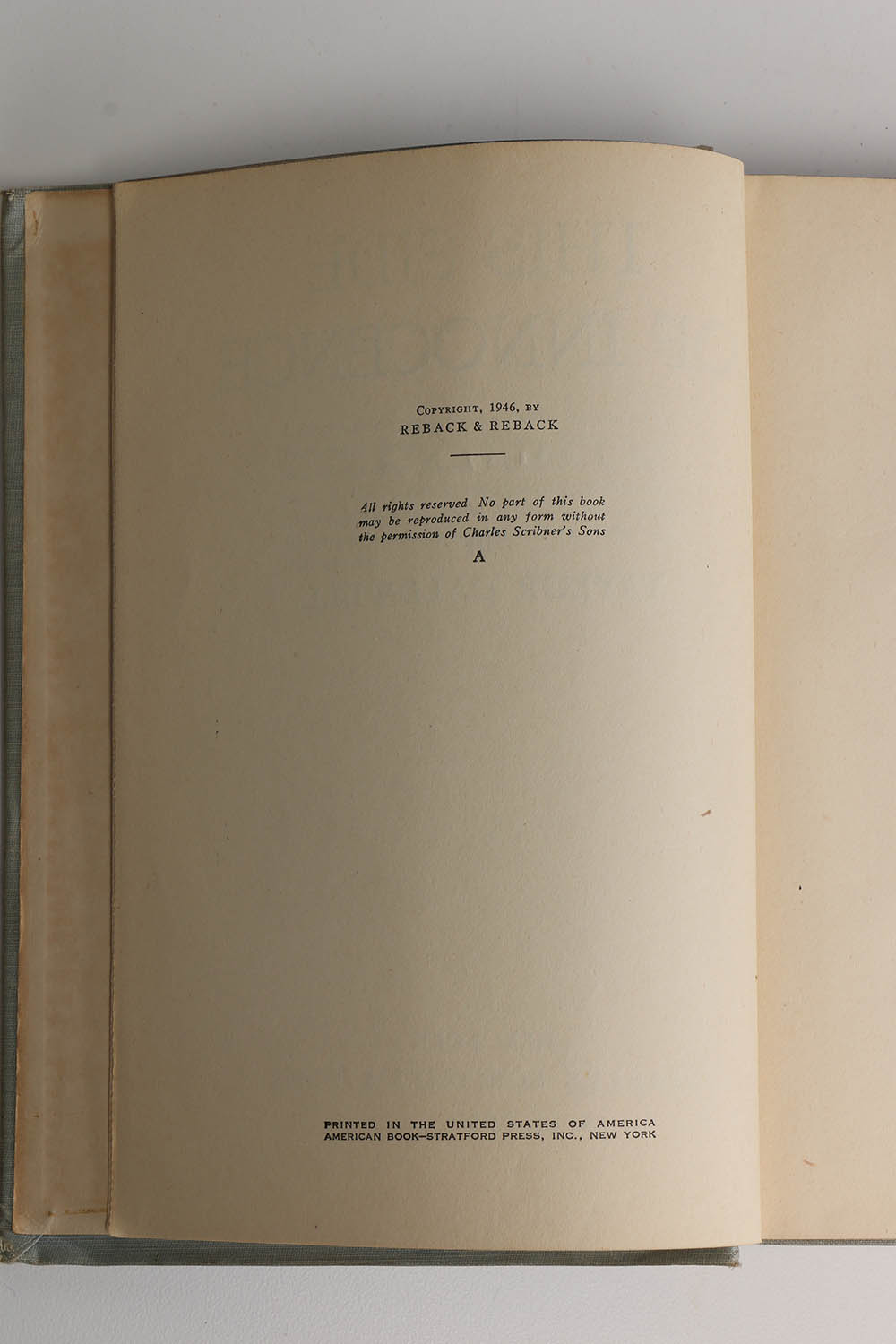 1946 First Edition "This Side of Innocence" by Taylor Caldwell
