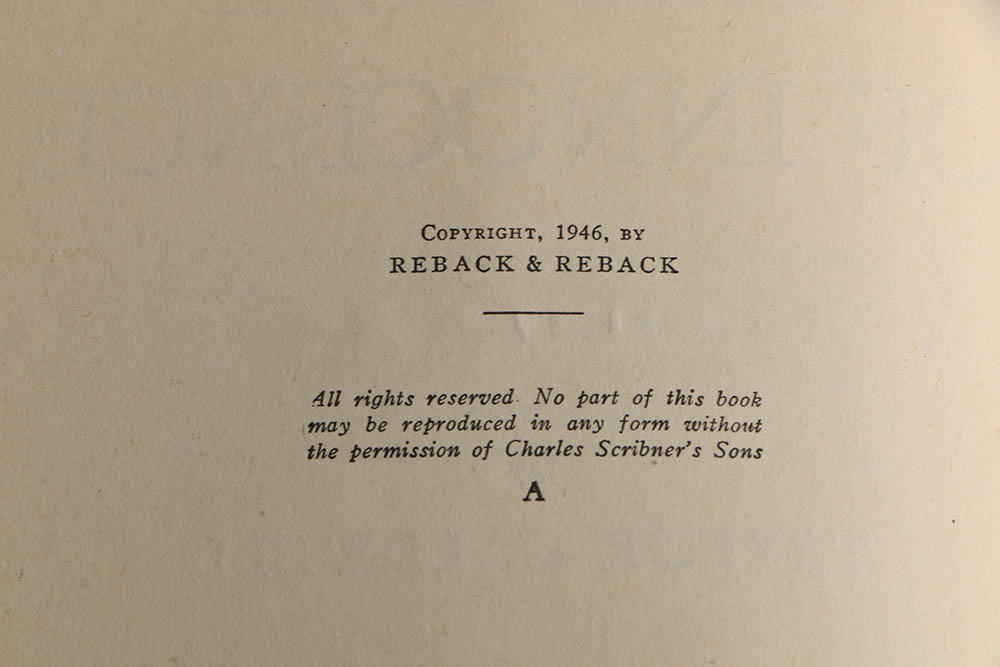 1946 First Edition "This Side of Innocence" by Taylor Caldwell