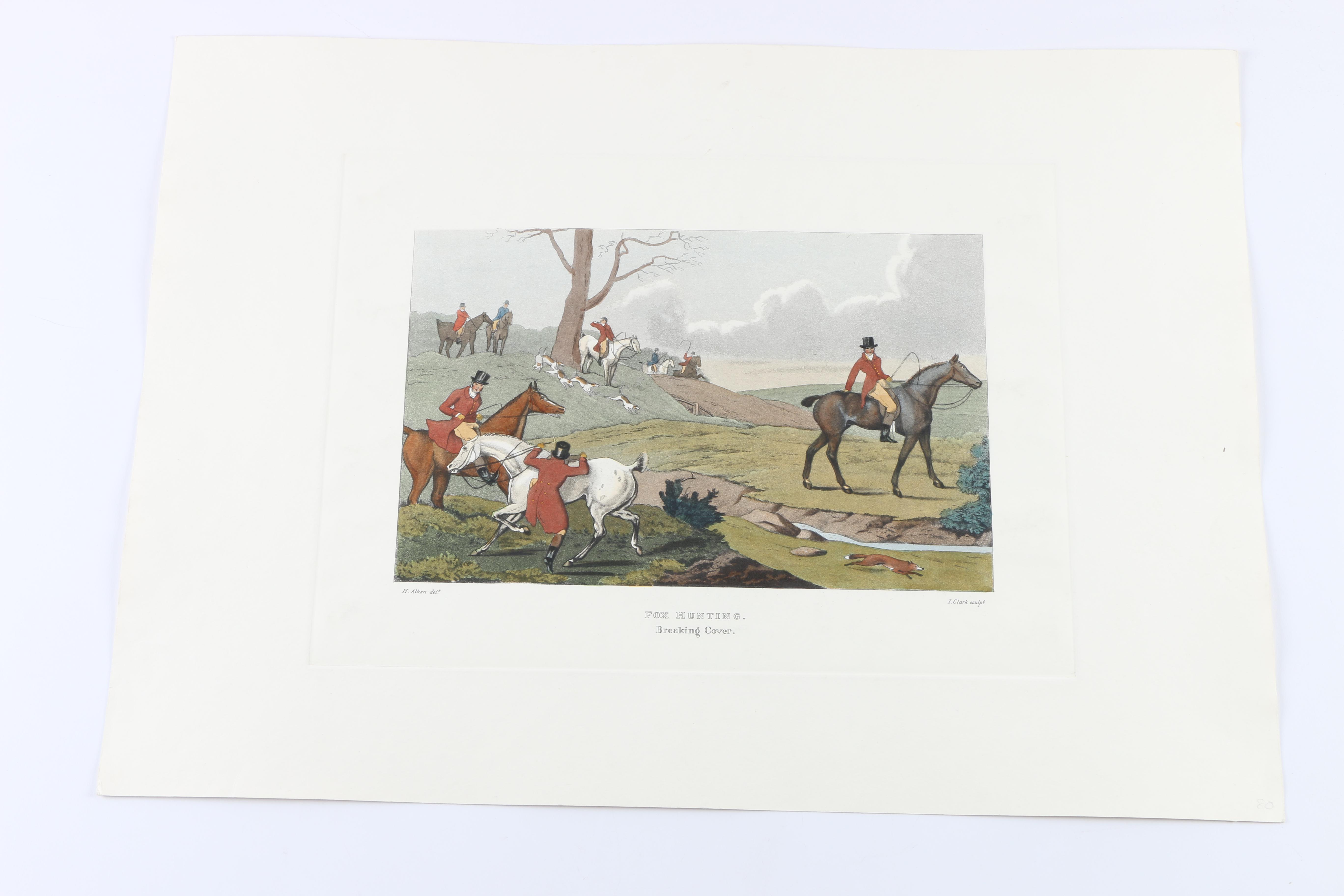Etchings and Engraving After Alken's Original Hunting Scenes