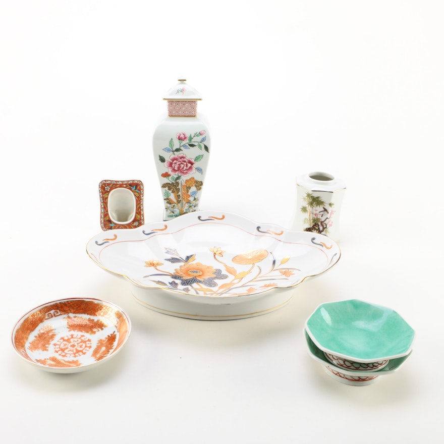 East Asian and Chinoiserie Ceramic Décor and Tableware Items