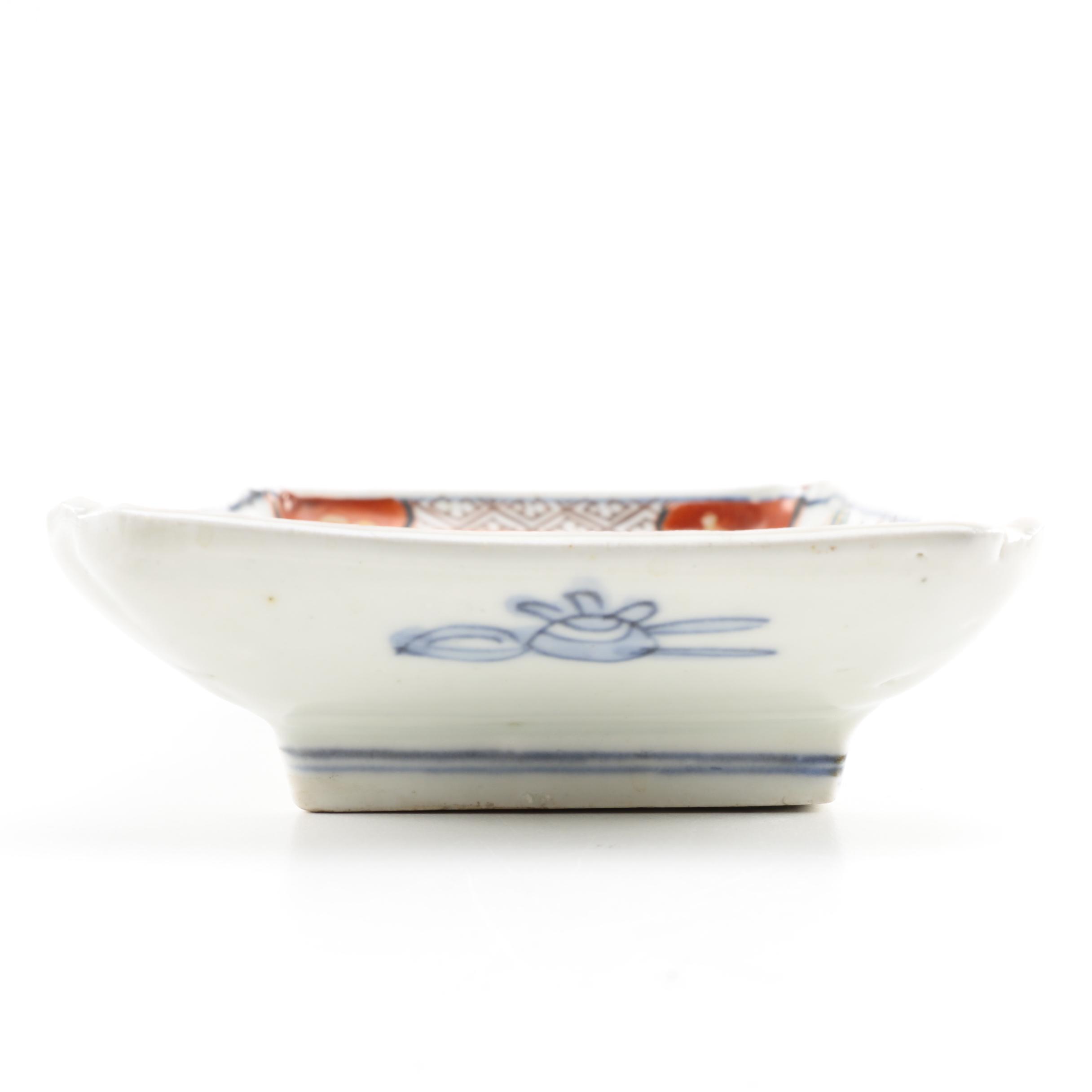 Pair of Hand-Painted Japanese Ceramic Dishes