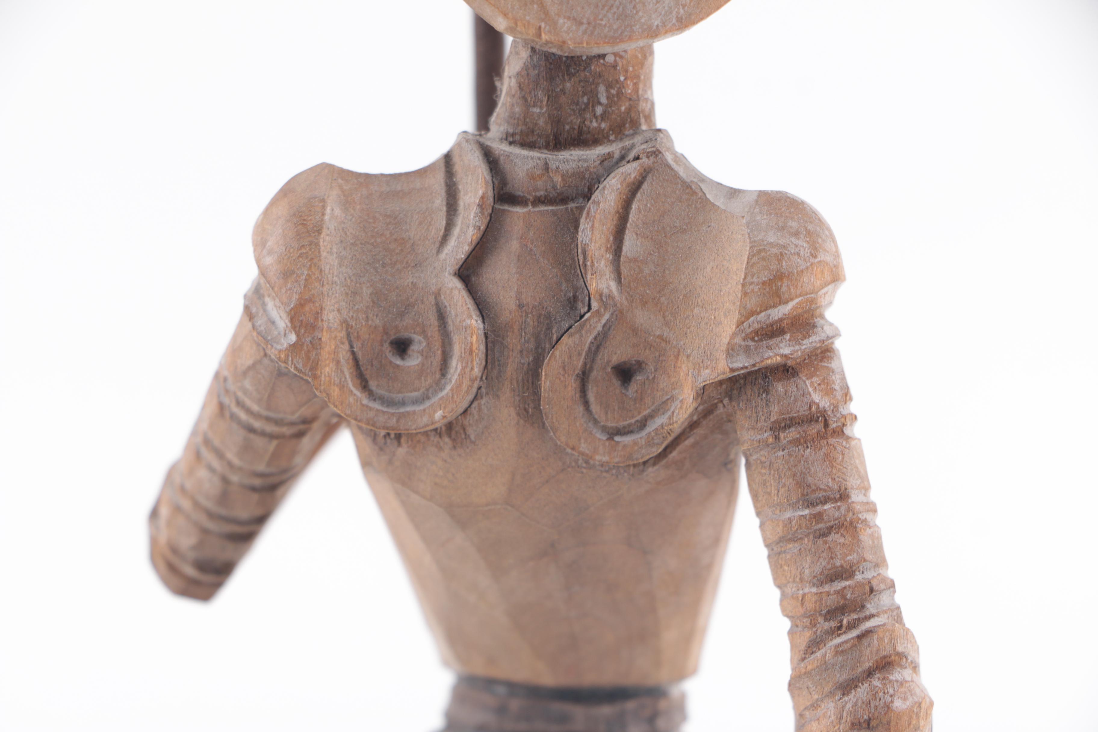 Vintage Ouro Carved Wooden Don Quixote Figurine