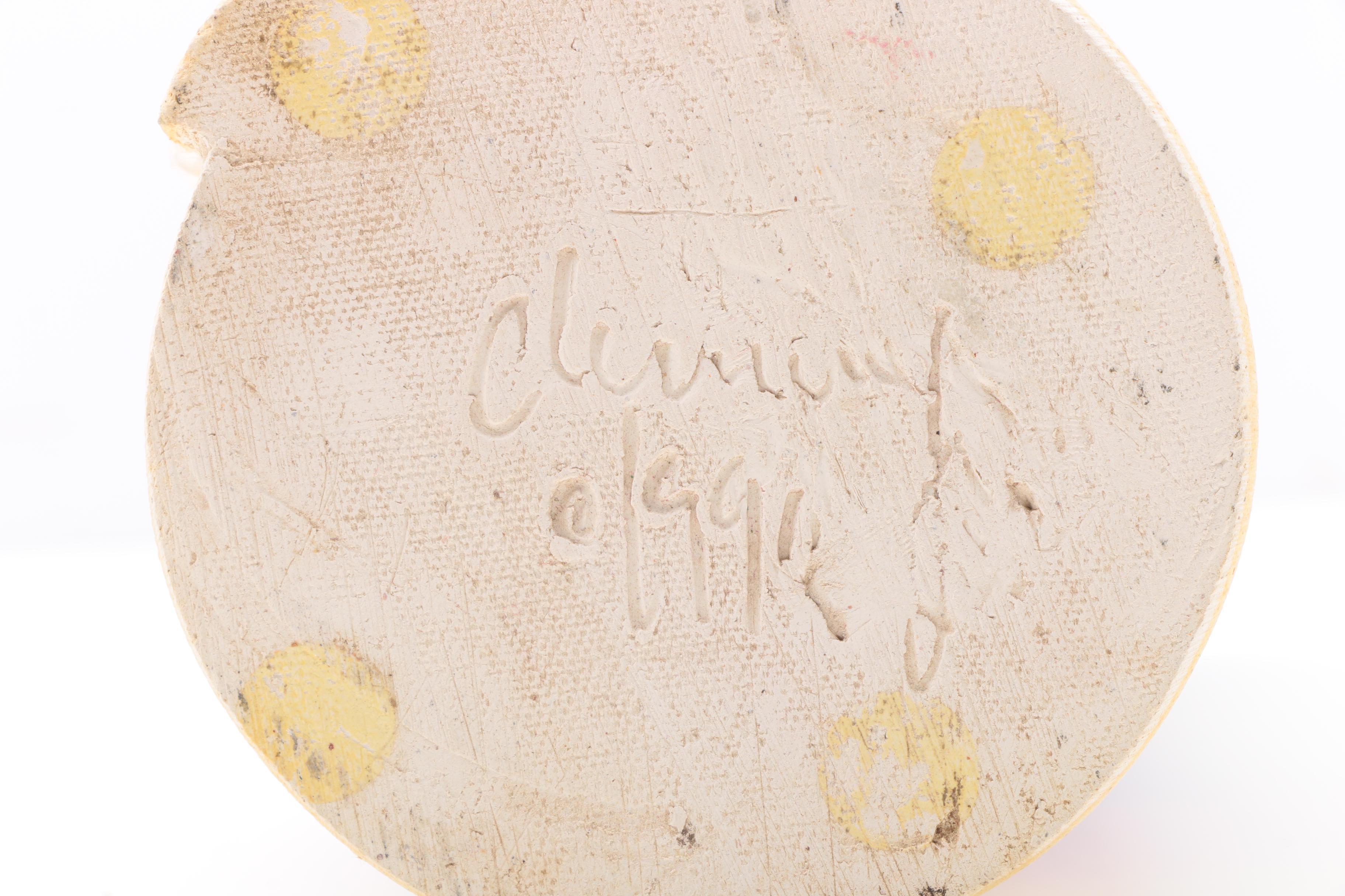 Decorative Slab Built Stoneware Vase