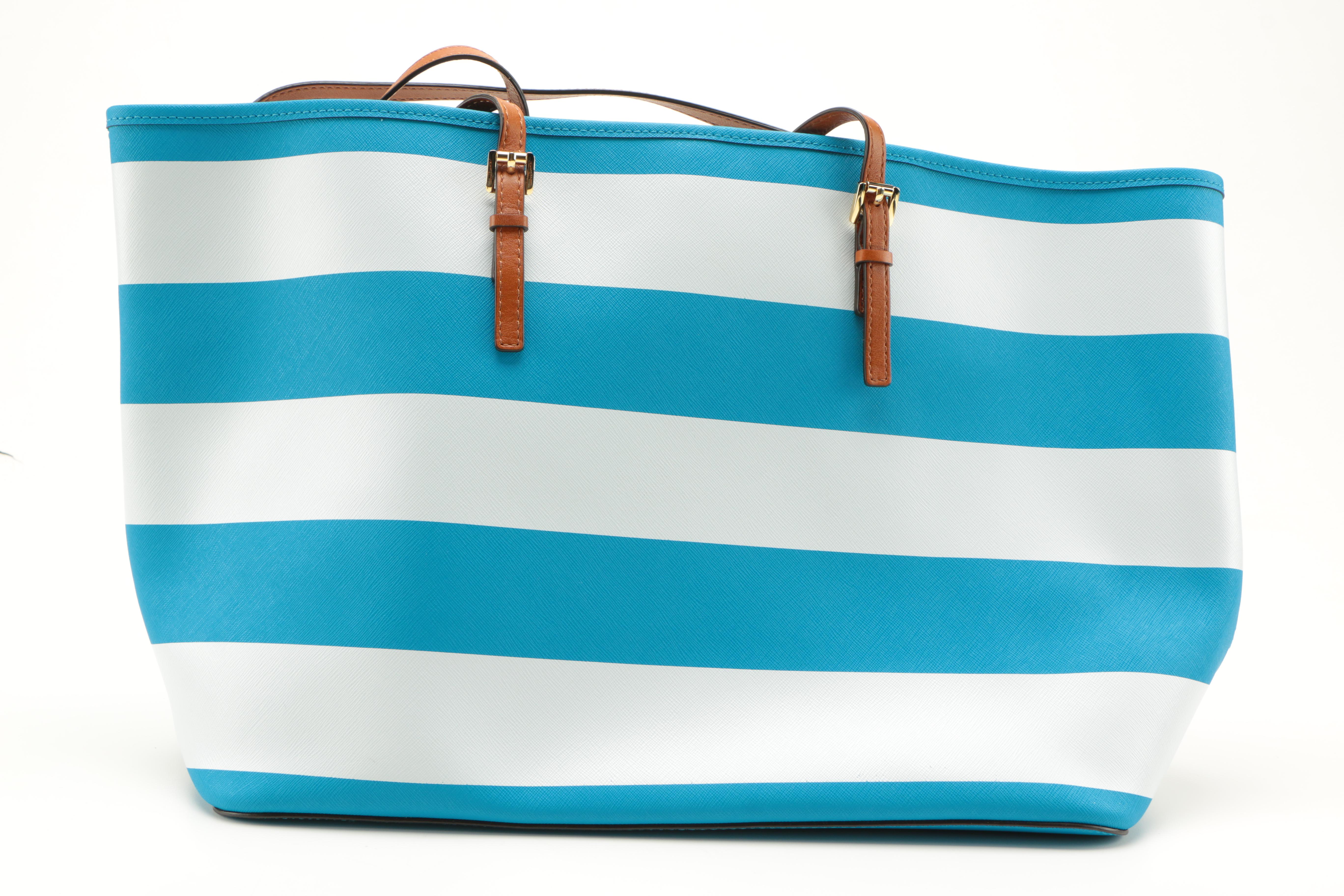 Michael Kors Striped Saffiano Leather Tote