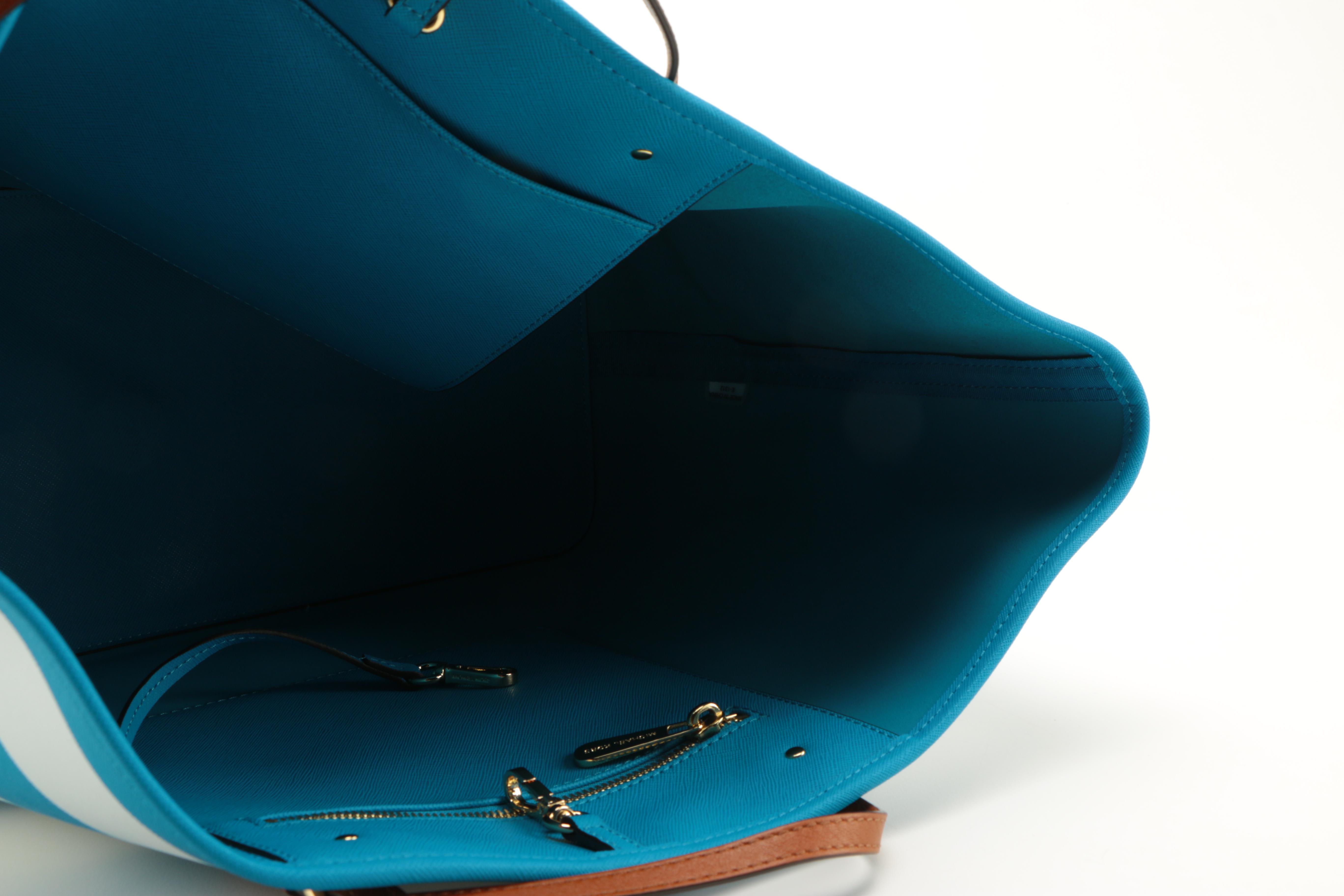 Michael Kors Striped Saffiano Leather Tote