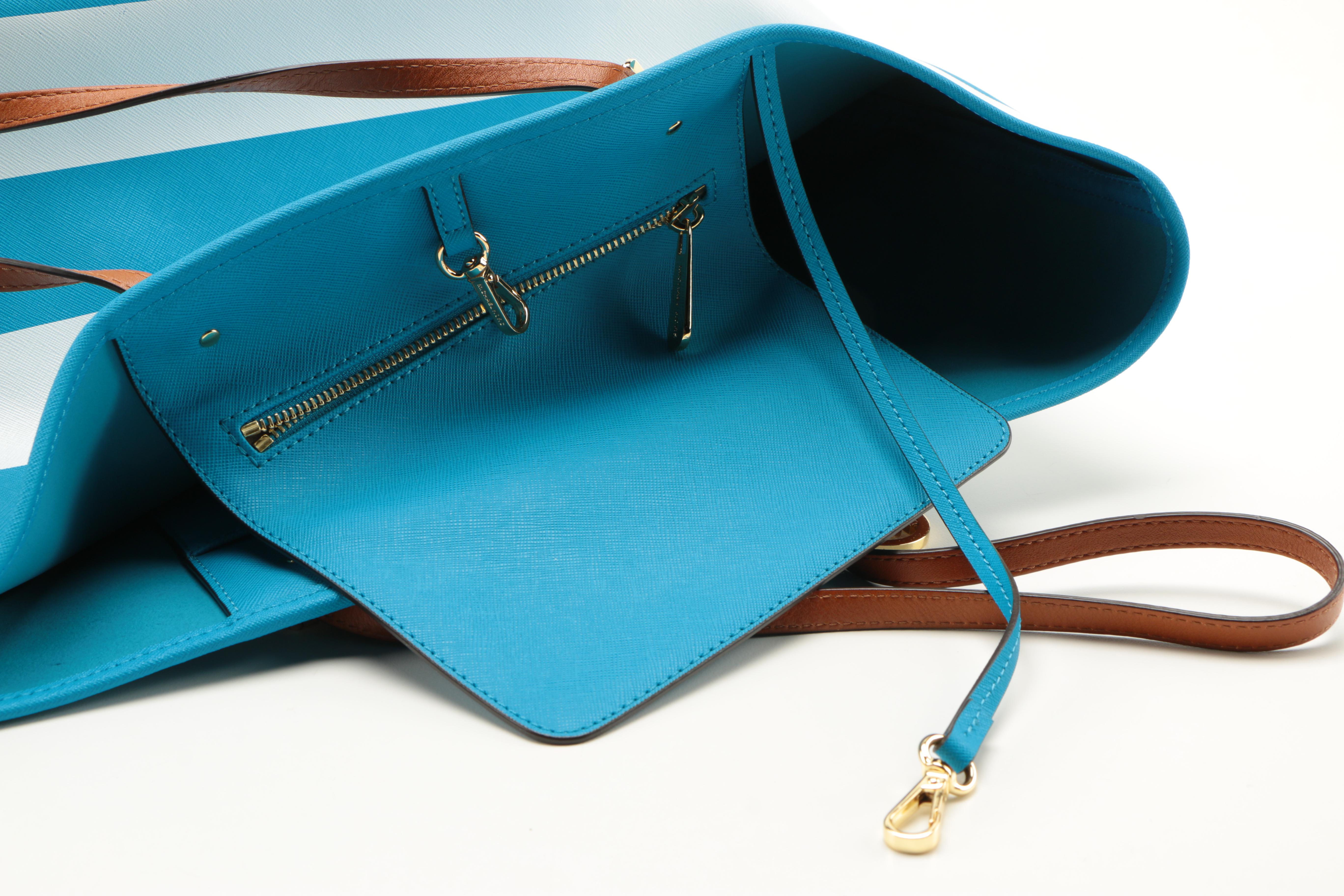 Michael Kors Striped Saffiano Leather Tote