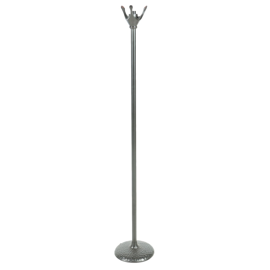 Black Hammered Metal Floor Lamp