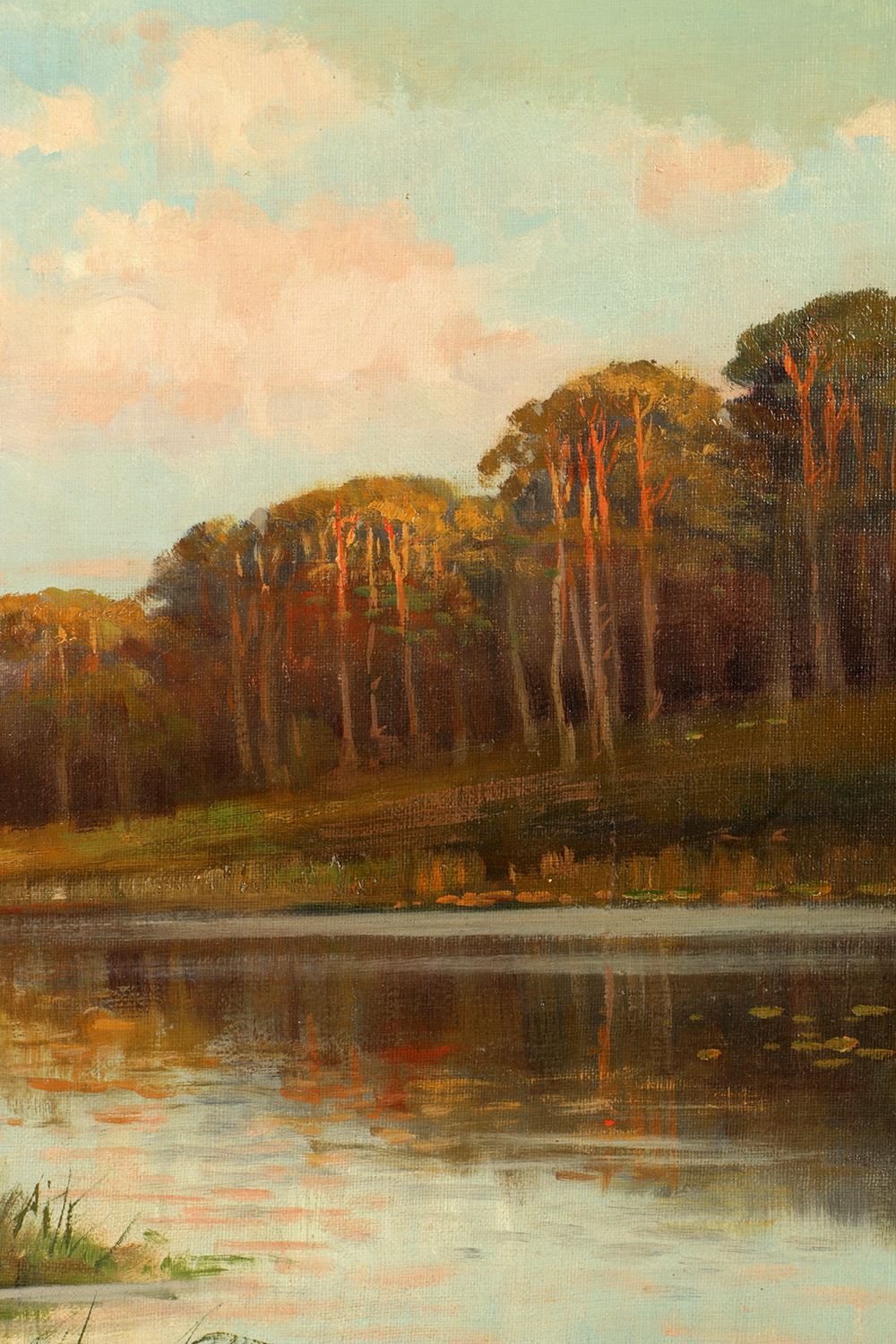 Albert Blätter Oil Painting on Canvas of German Landscape