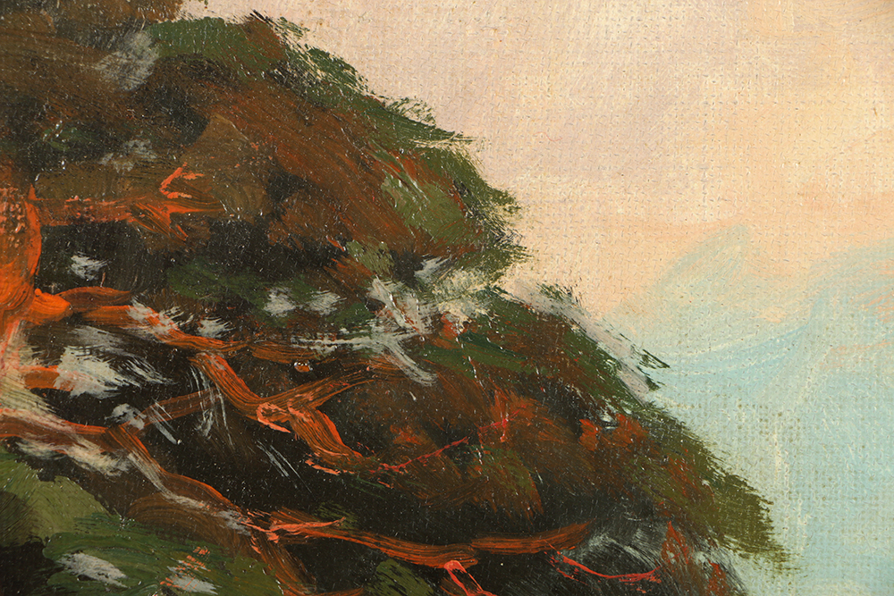 Albert Blätter Oil Painting on Canvas of German Landscape