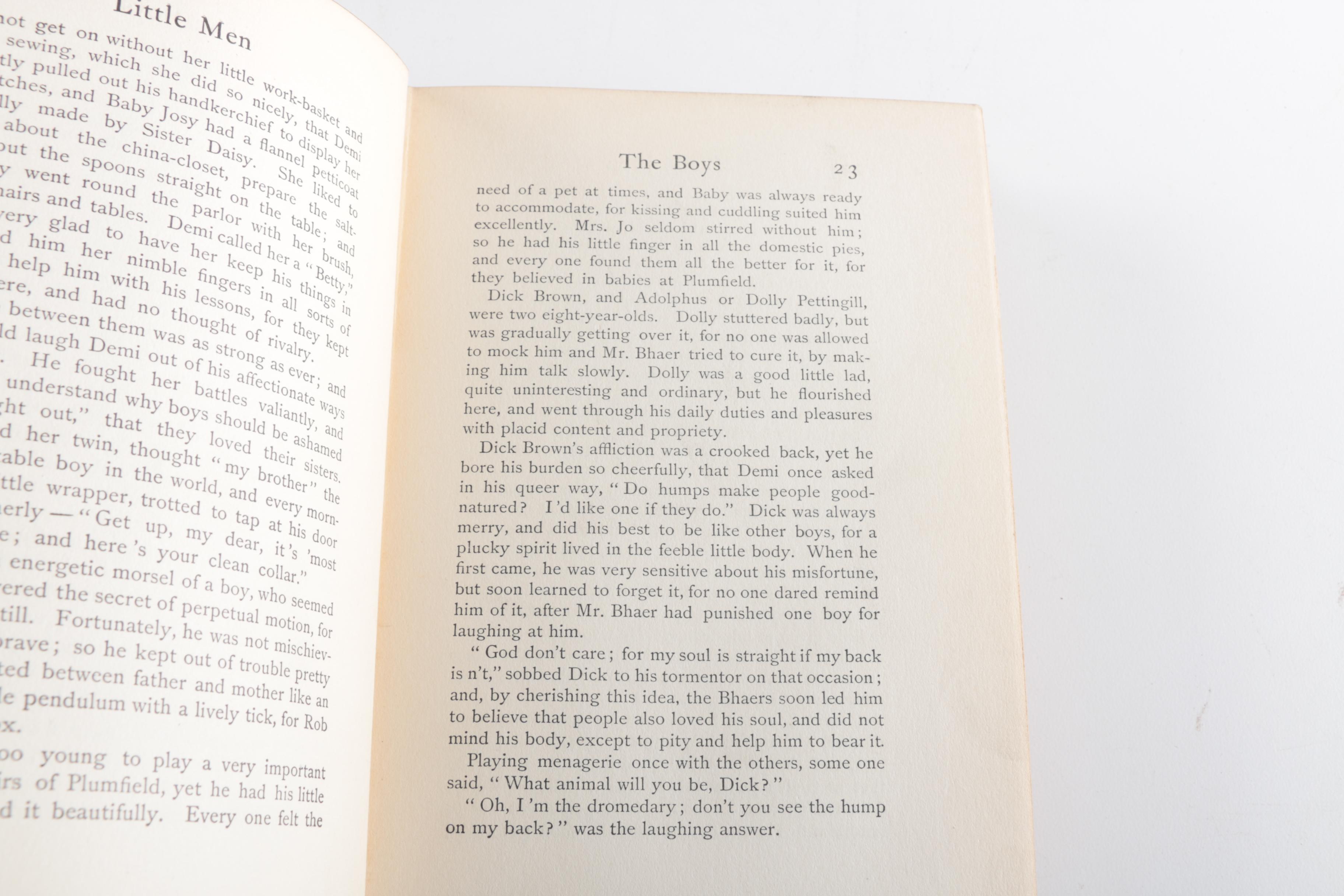 1906 "Little Women" and 1907 "Little Men" by Louisa M. Alcott