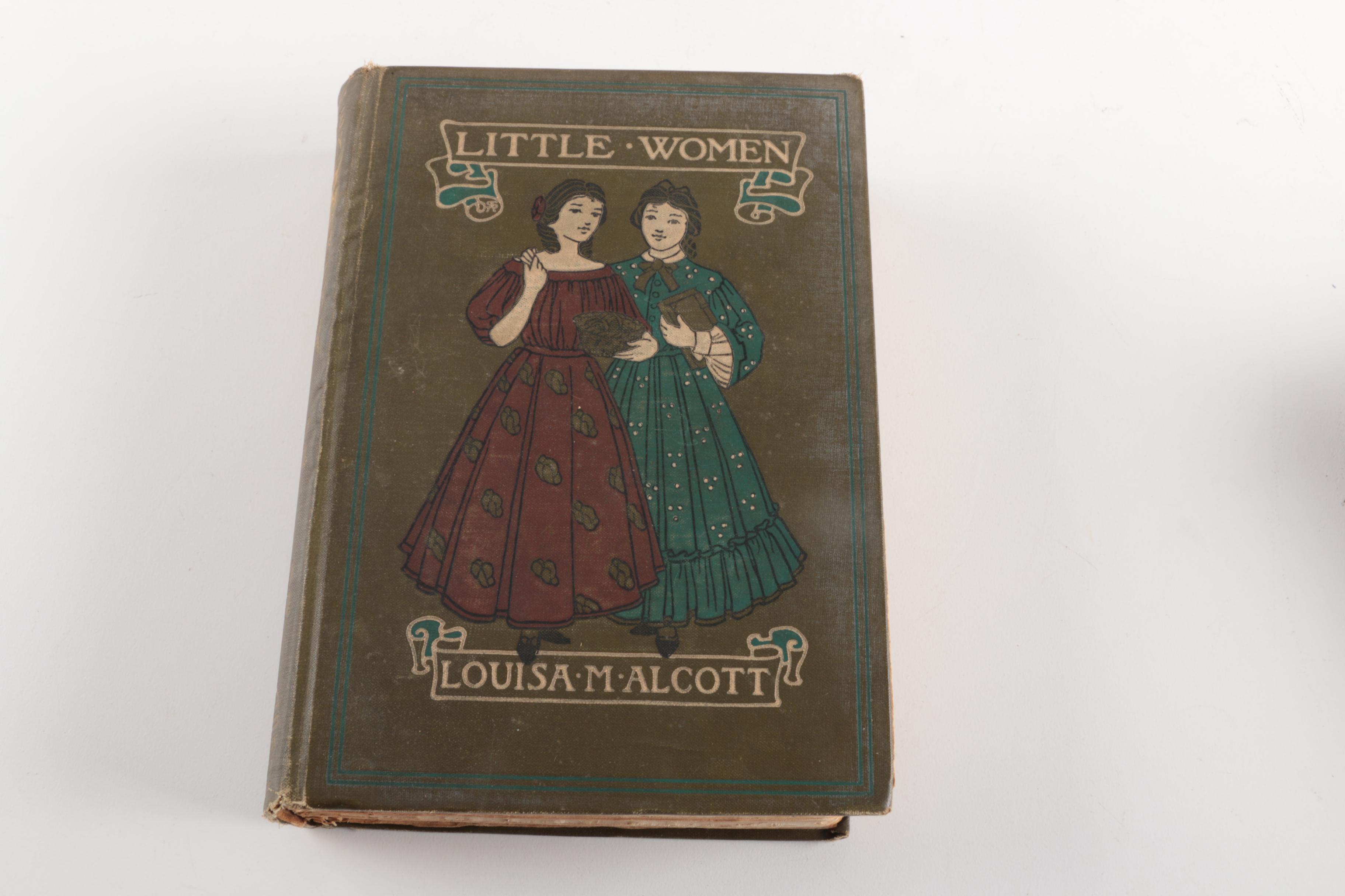 1906 "Little Women" and 1907 "Little Men" by Louisa M. Alcott