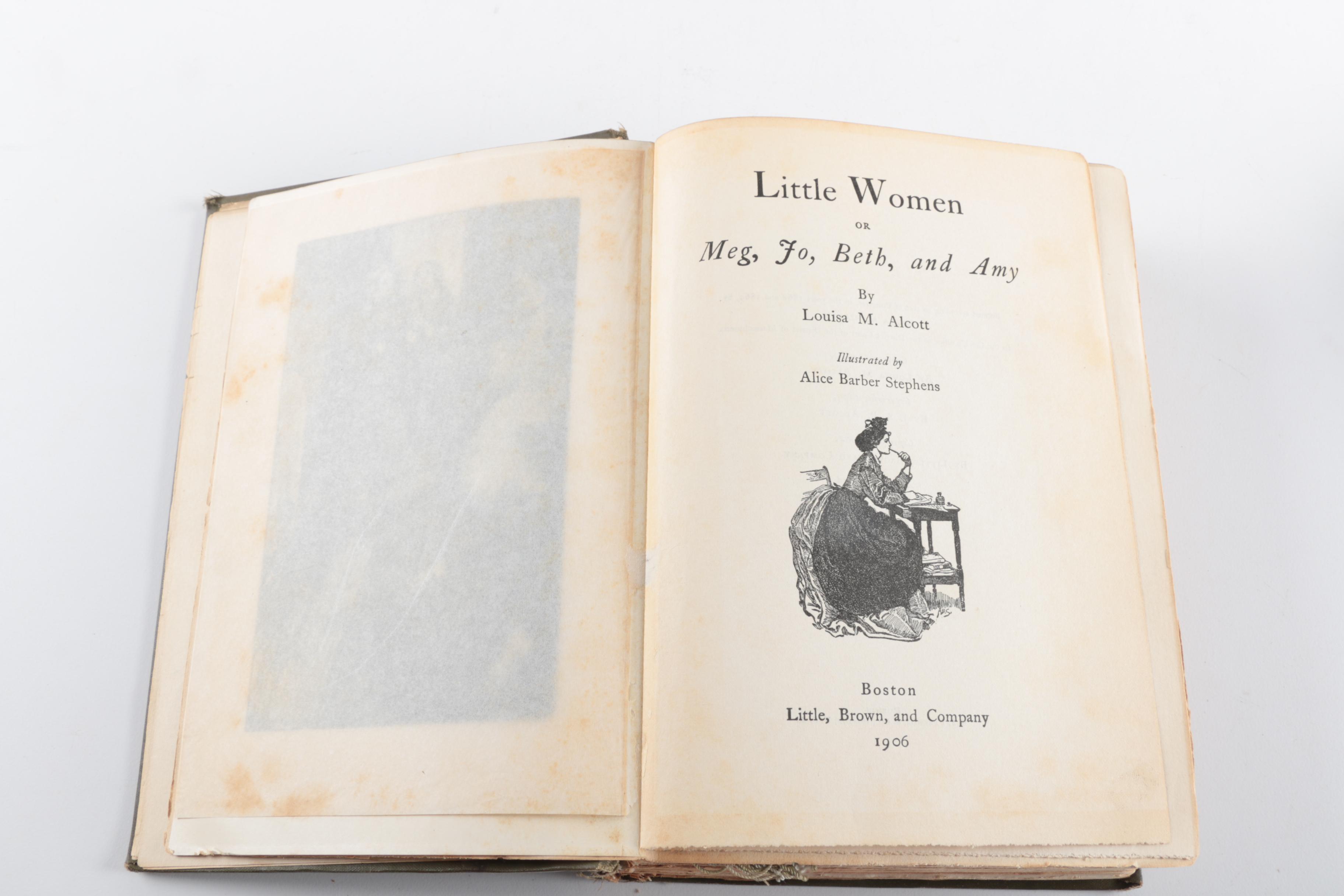 1906 "Little Women" and 1907 "Little Men" by Louisa M. Alcott