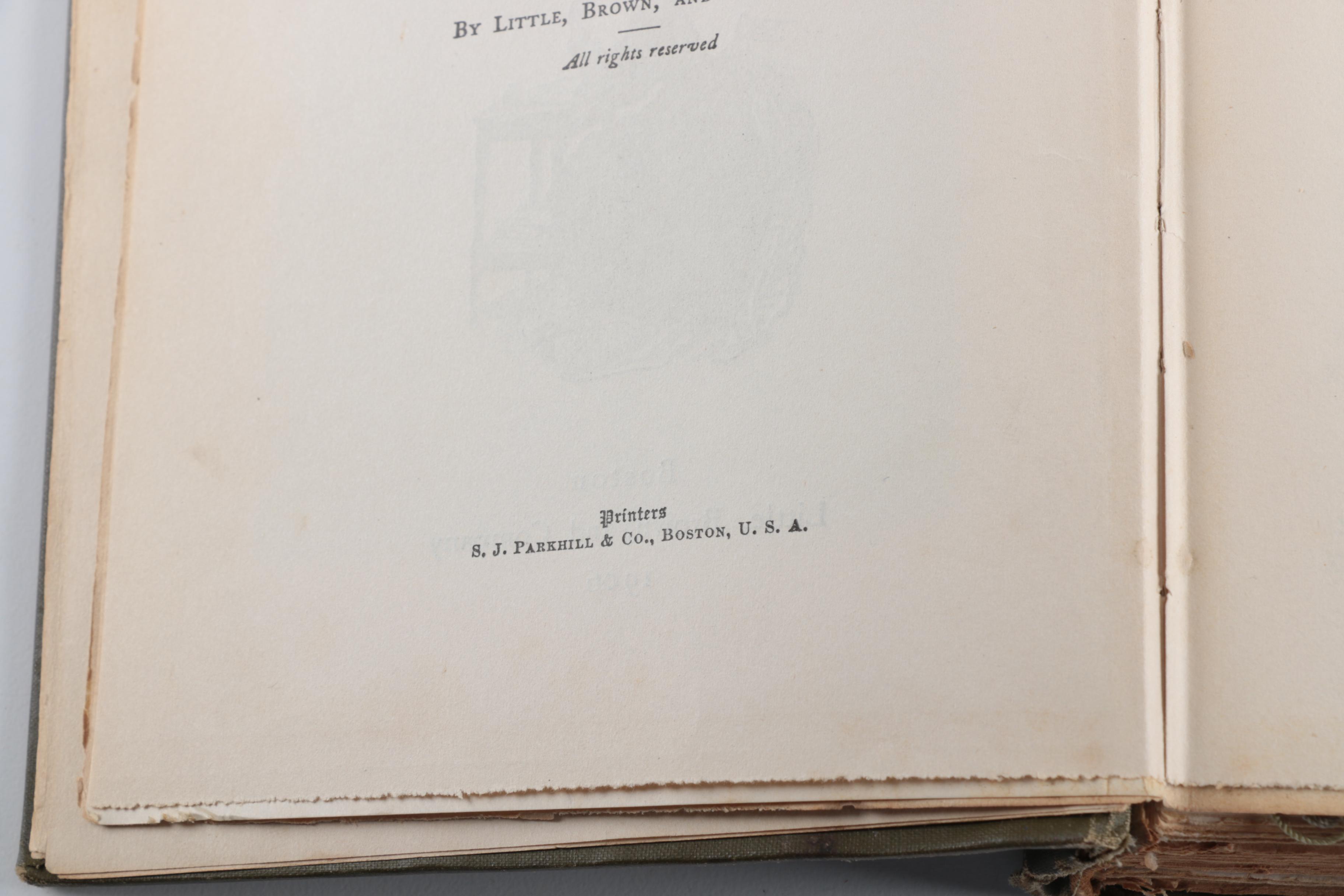 1906 "Little Women" and 1907 "Little Men" by Louisa M. Alcott