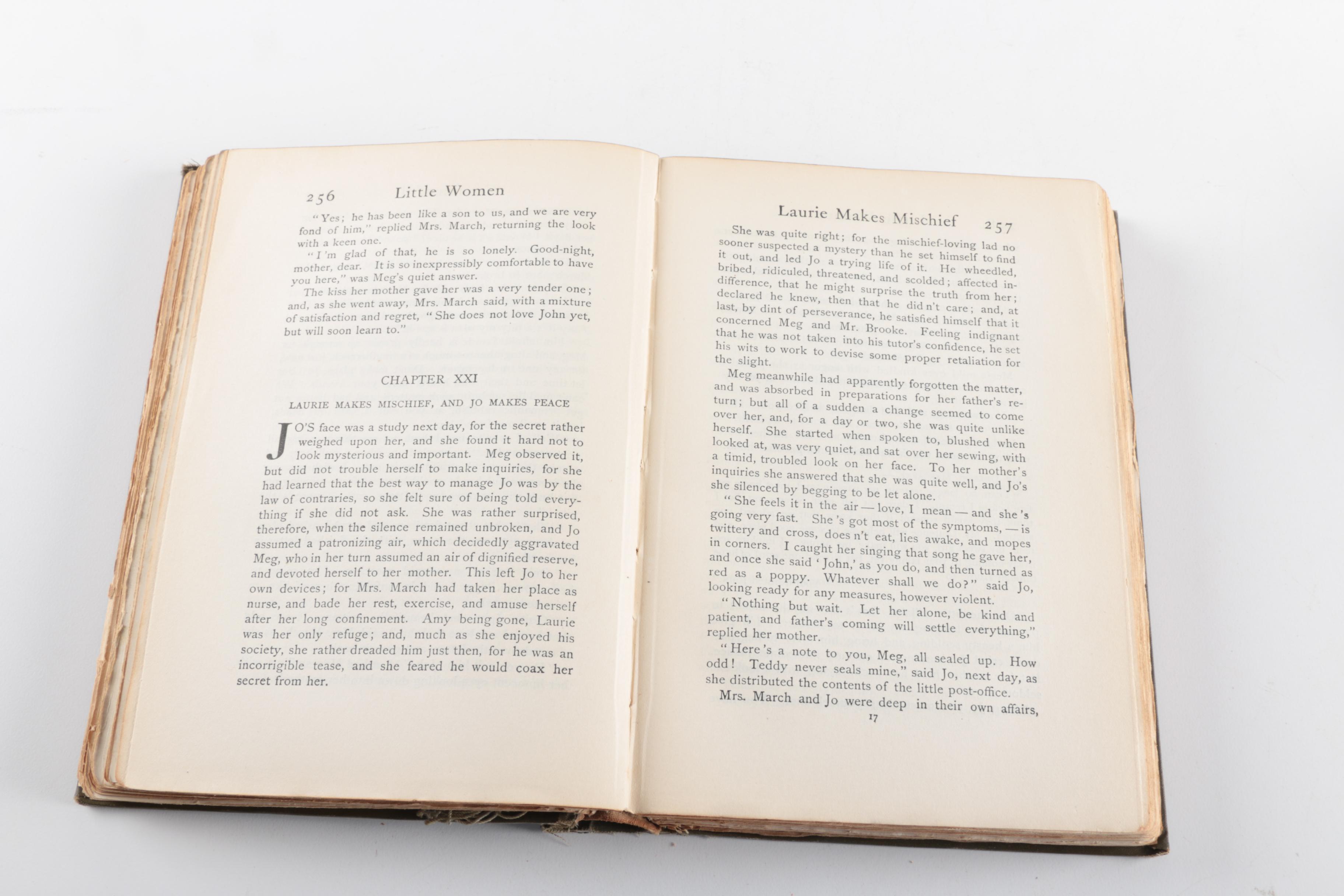 1906 "Little Women" and 1907 "Little Men" by Louisa M. Alcott